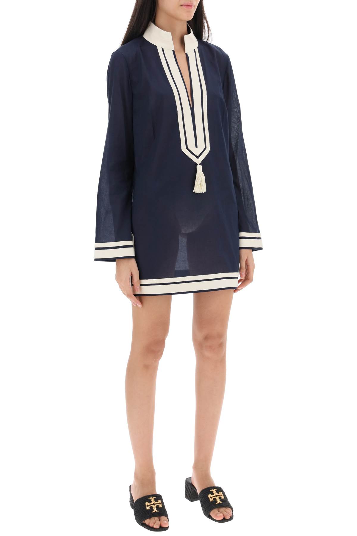 Shop Tory Burch Tunic Dress In Blue