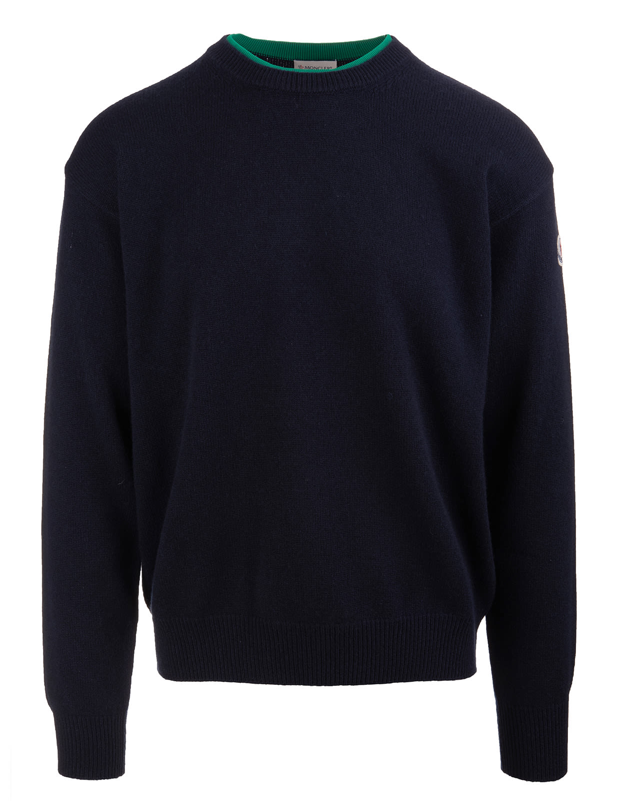 Moncler Man Navy Blue Eco Cashmere Pullover