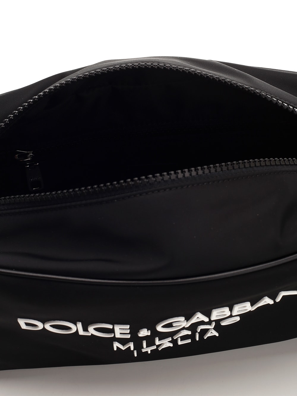 Shop Dolce & Gabbana Nylon Necessaire In Nero