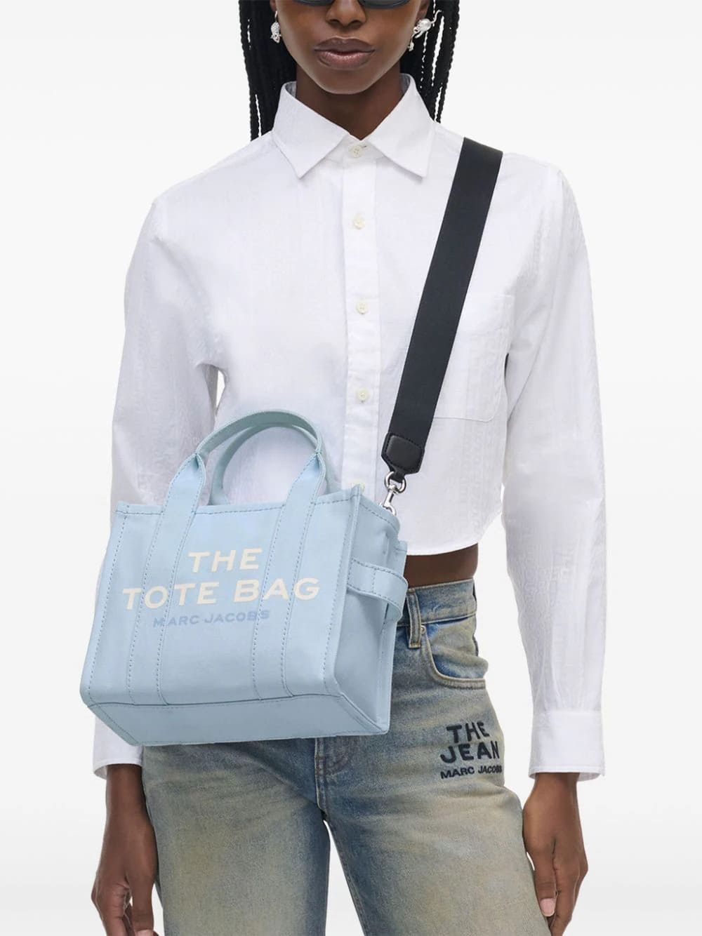 Shop Marc Jacobs The Medium Tote In Cloud Blue