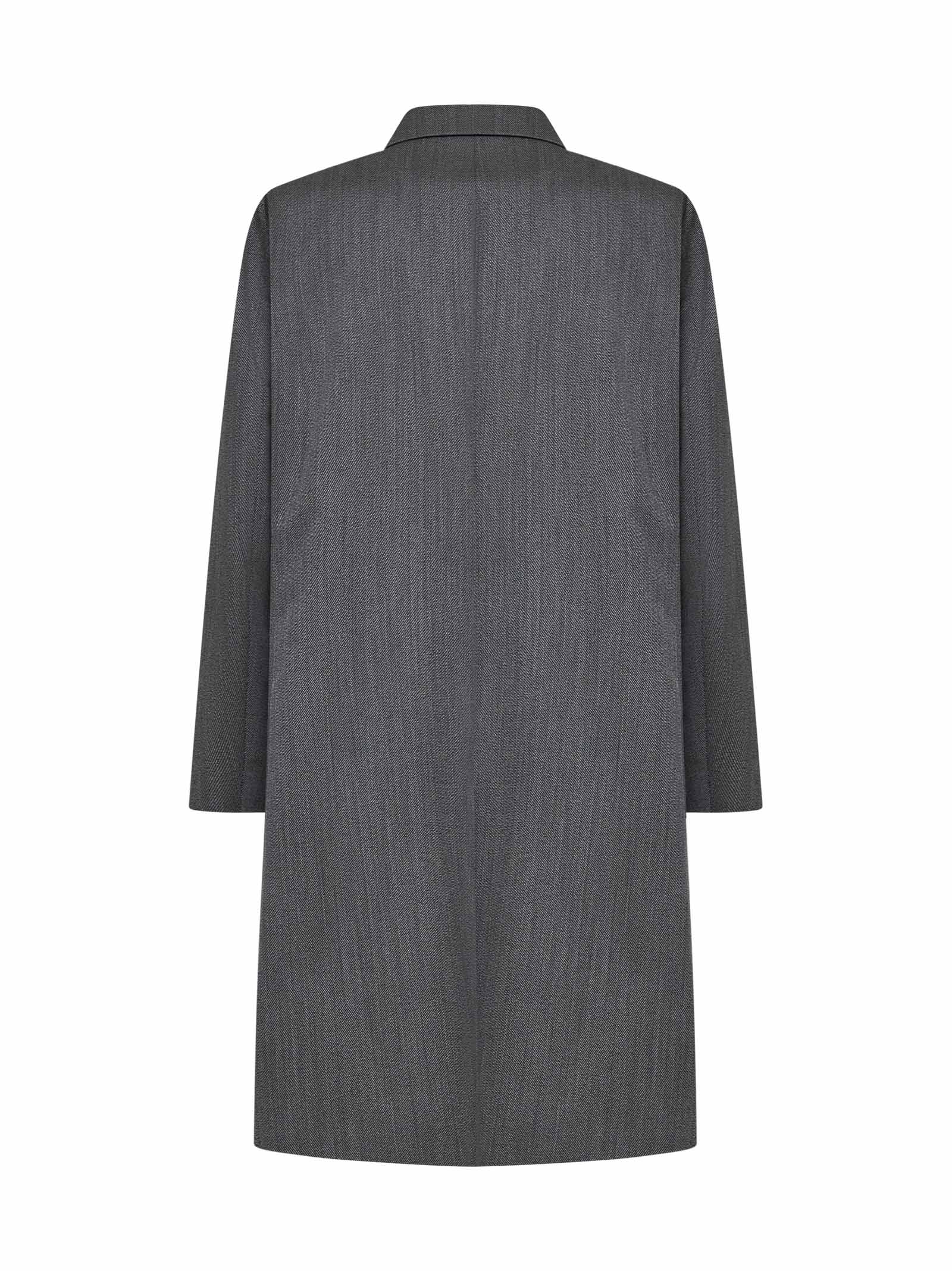 Shop Lardini Coat In Grey