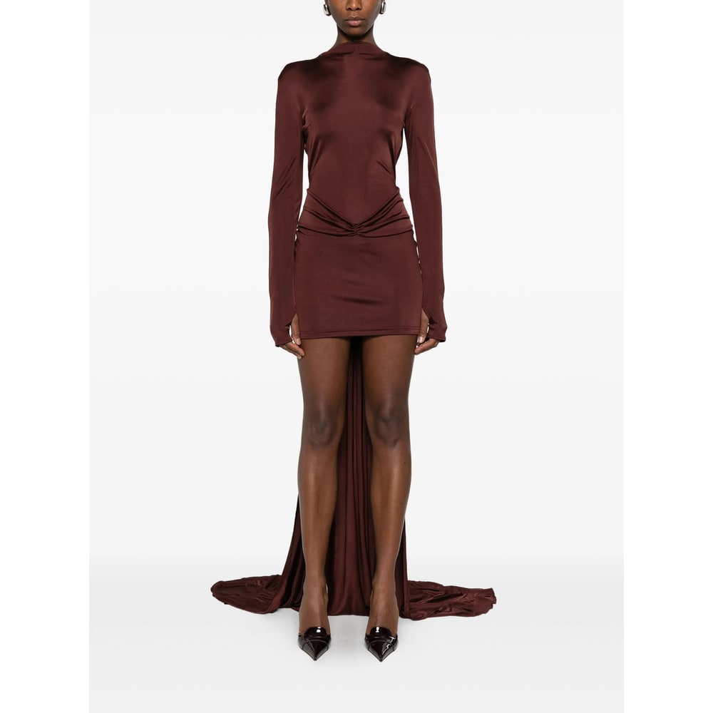 David Koma Dress In Burgundy