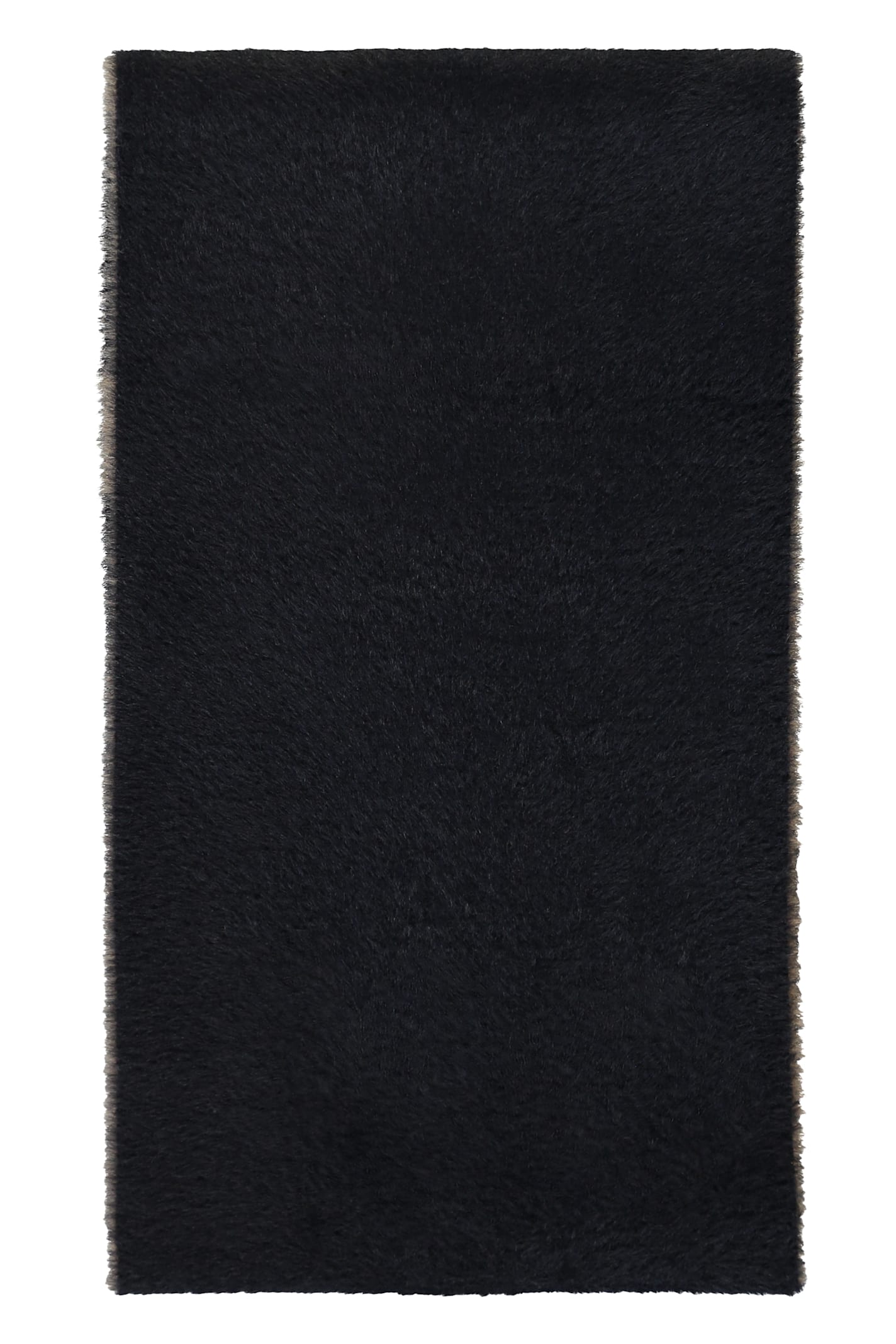 Herno Jacquard Motif Knitted Scarf In Black