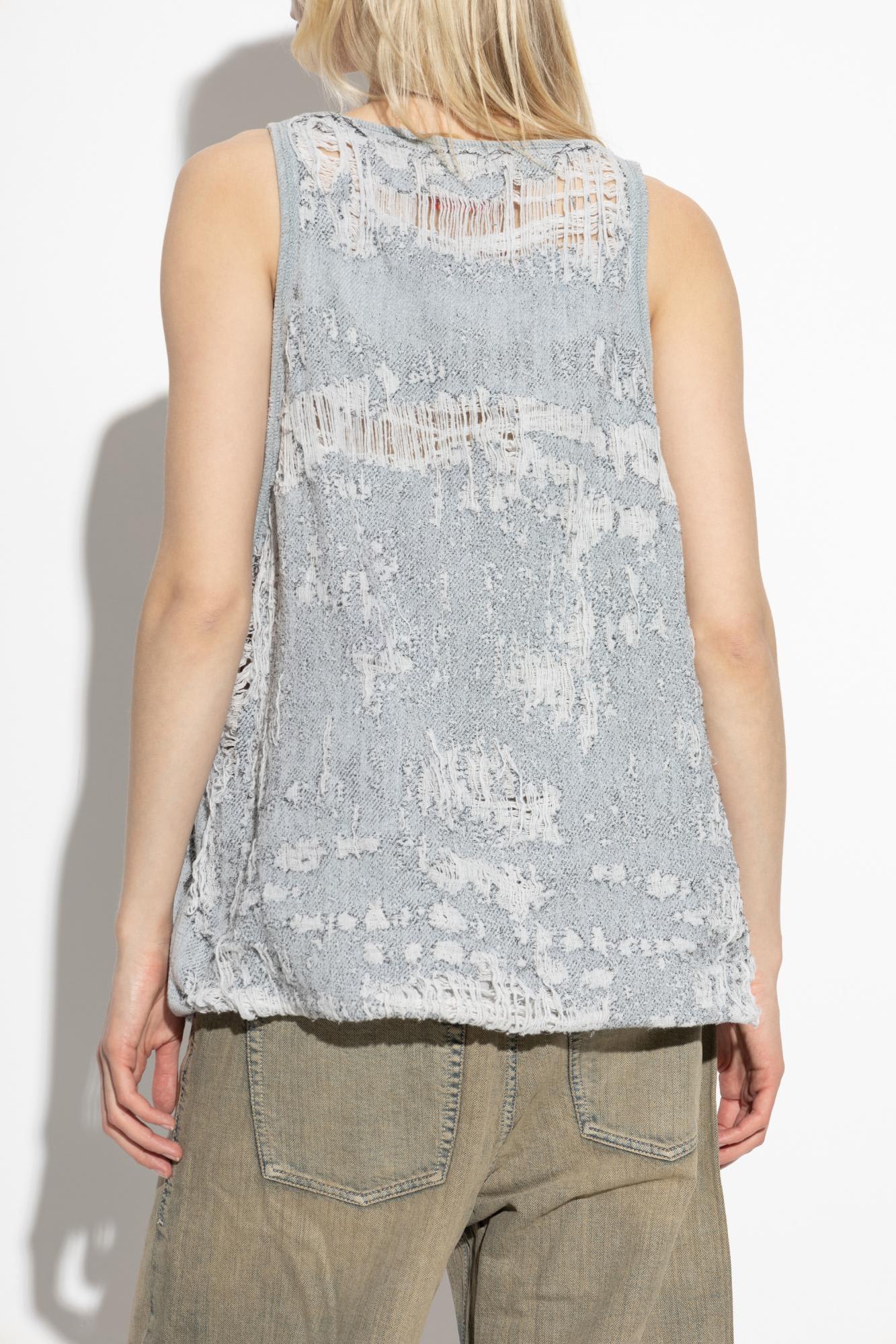 Diesel De-dalby Distressed Tank Top