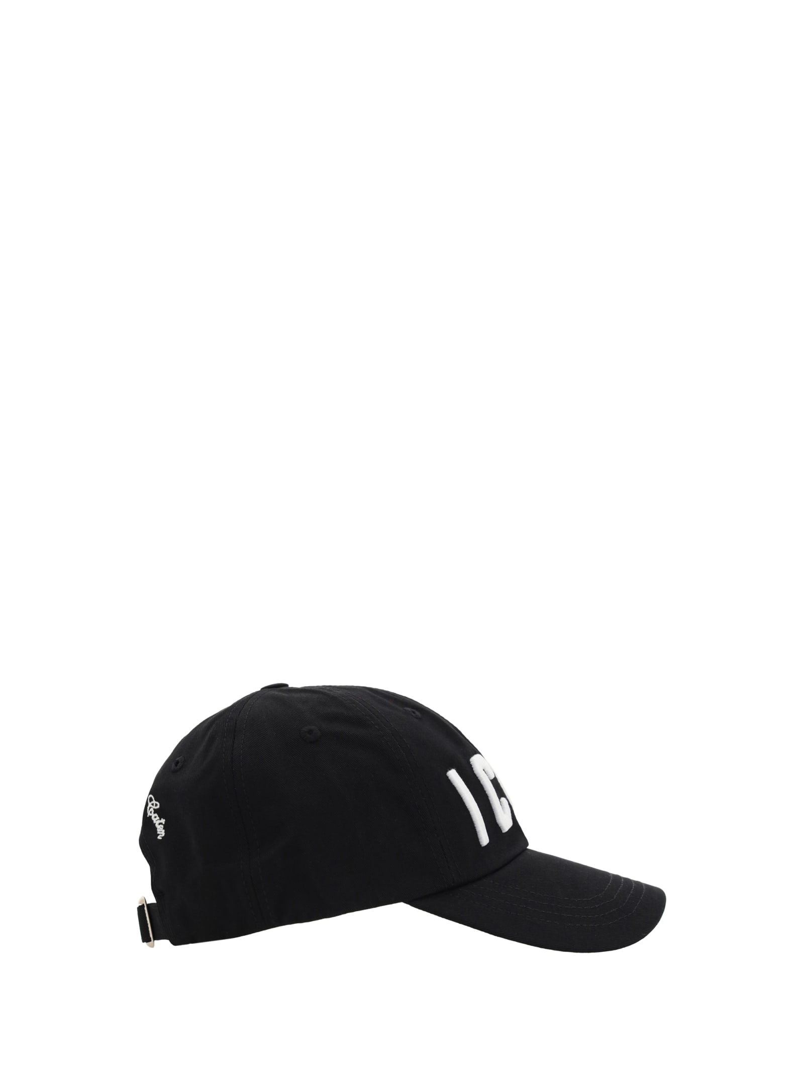 Dsquared2 Logo Embroidery Baseball Cap In Black