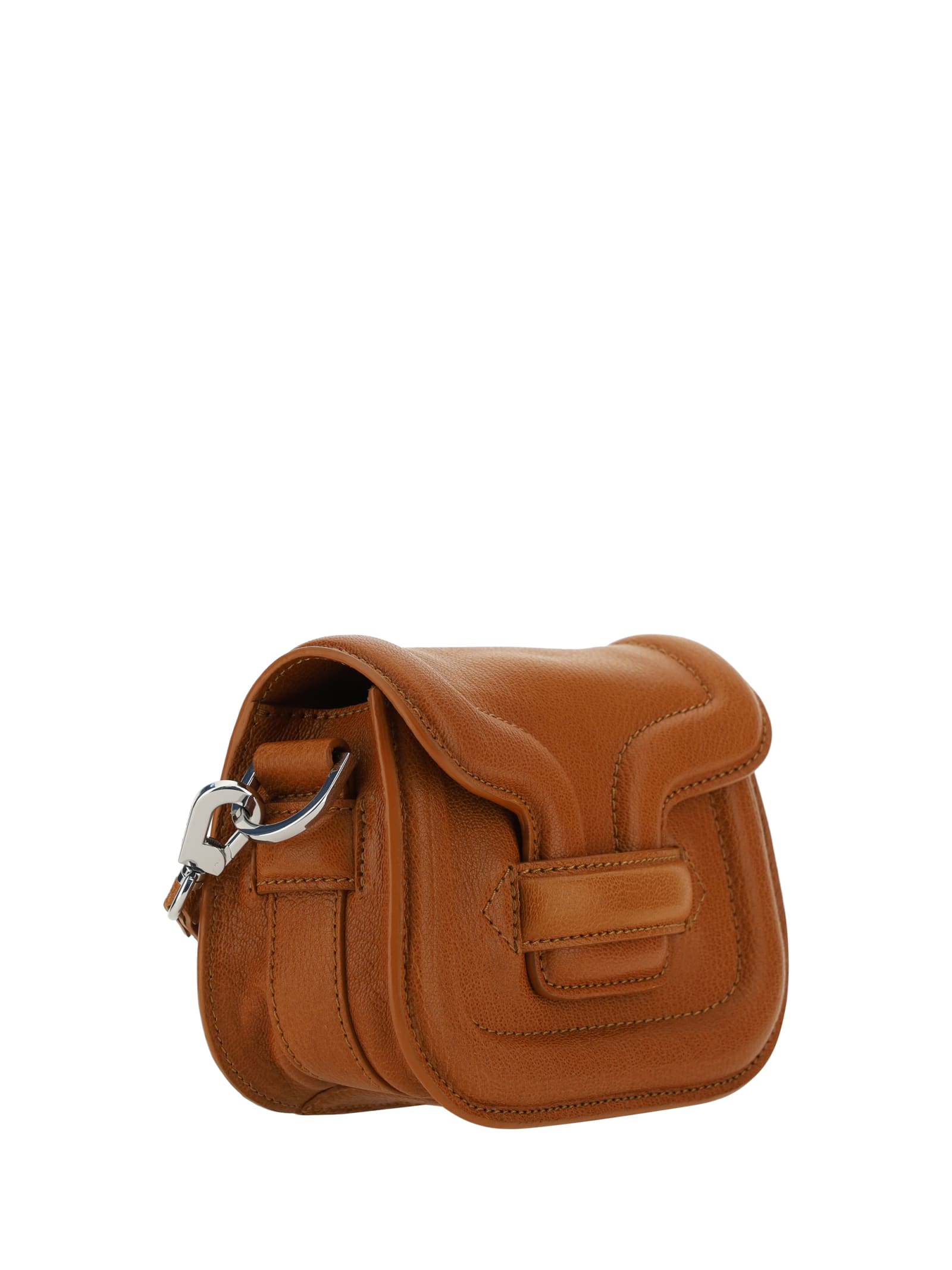 Shop Pierre Hardy Alphaville Handbag In Tan/silver