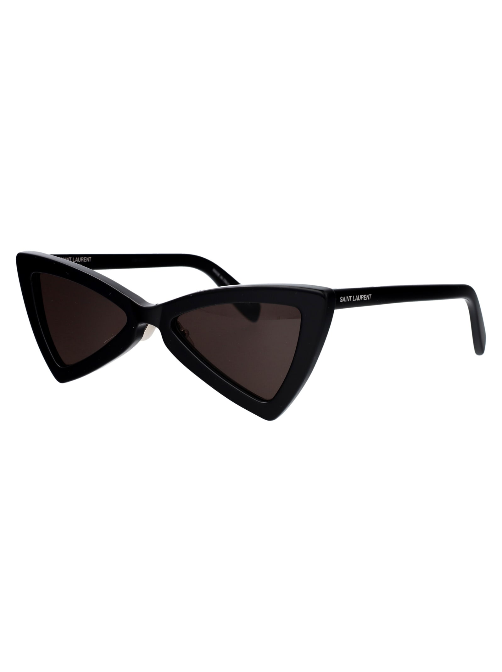 Shop Saint Laurent Sl 207 Jerry Sunglasses In 005 Black Black Black