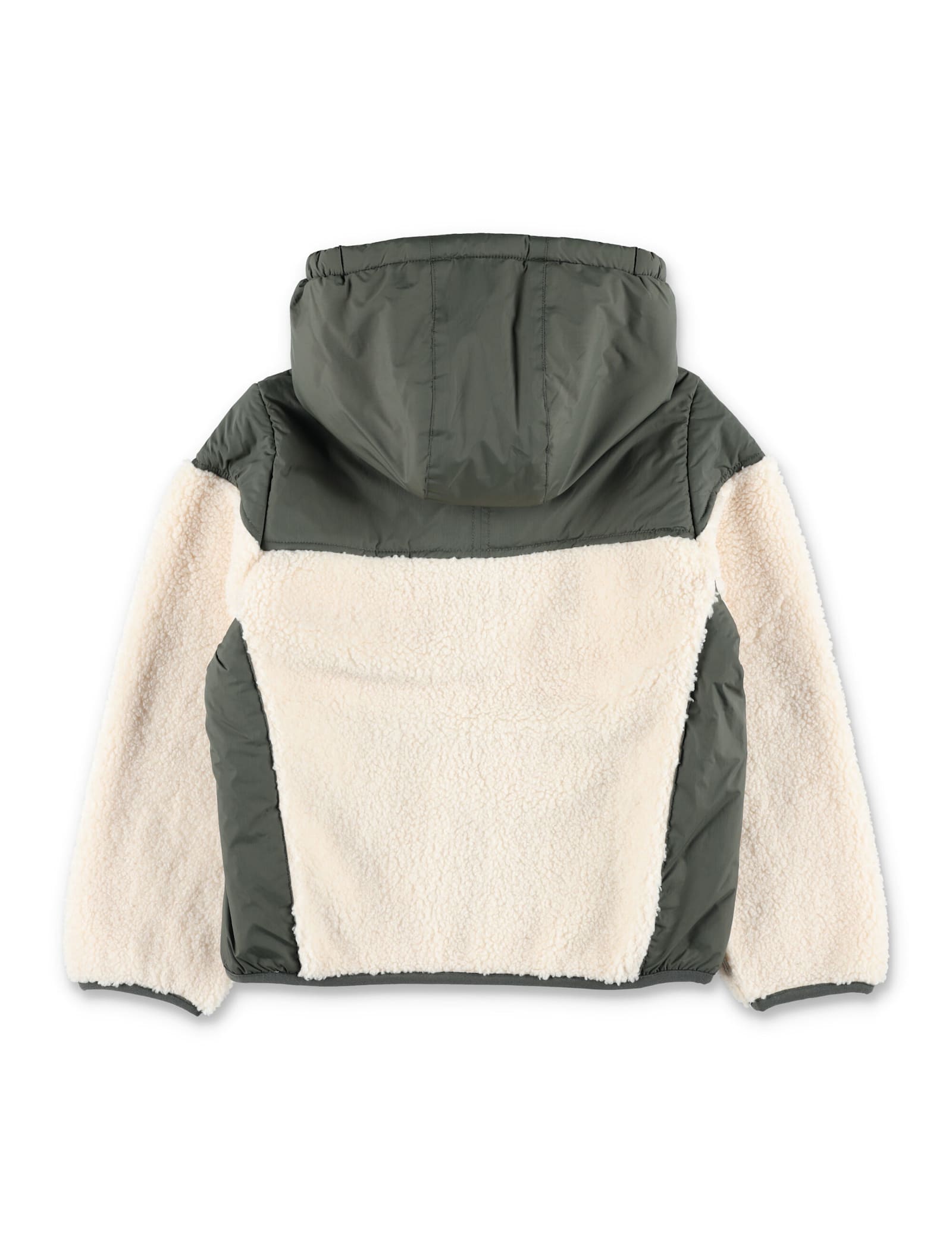 K-way Hooded Fleece-paneled Jacket In Multi