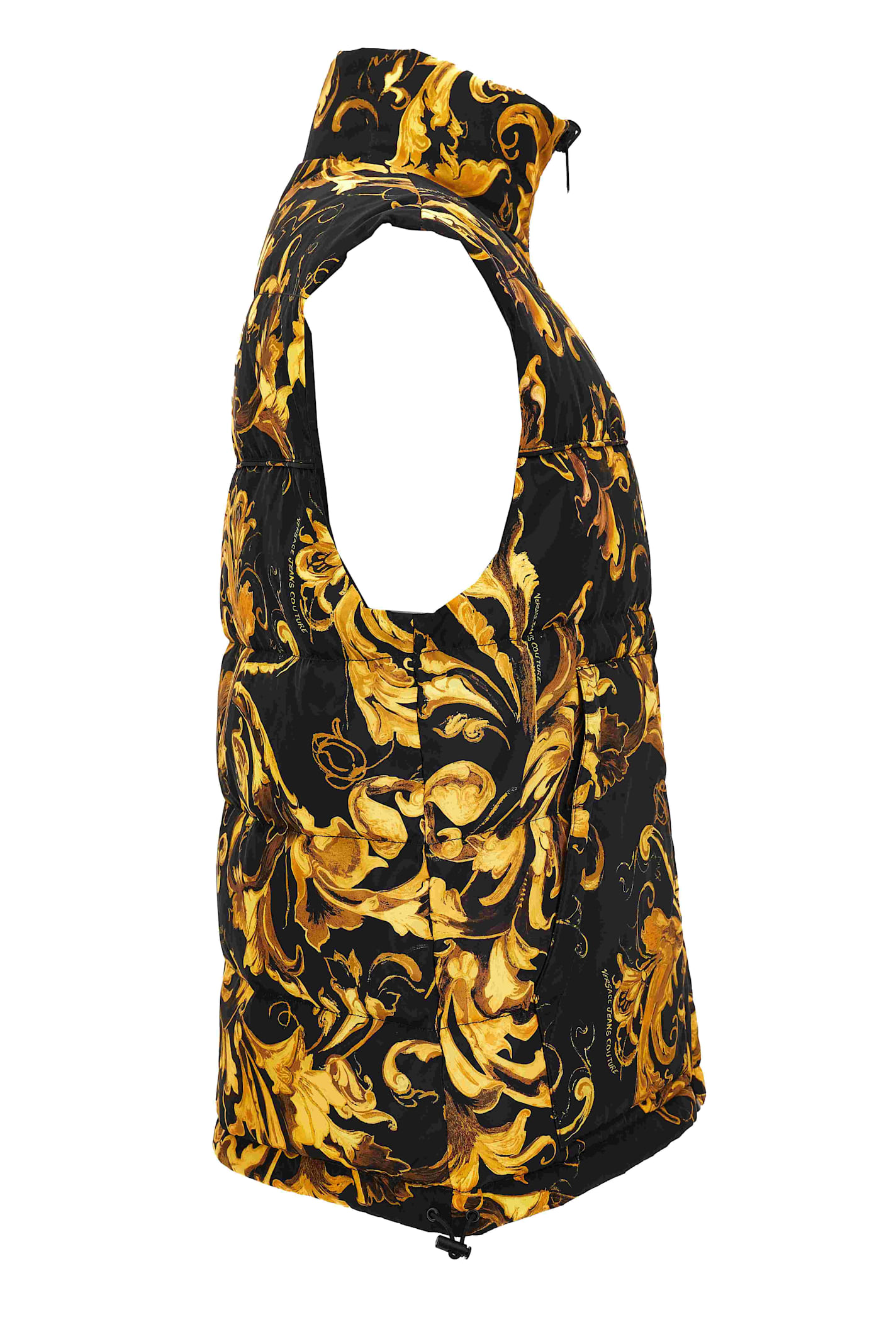 Versace Jeans Couture Sleeveless Down Jacket In Multi