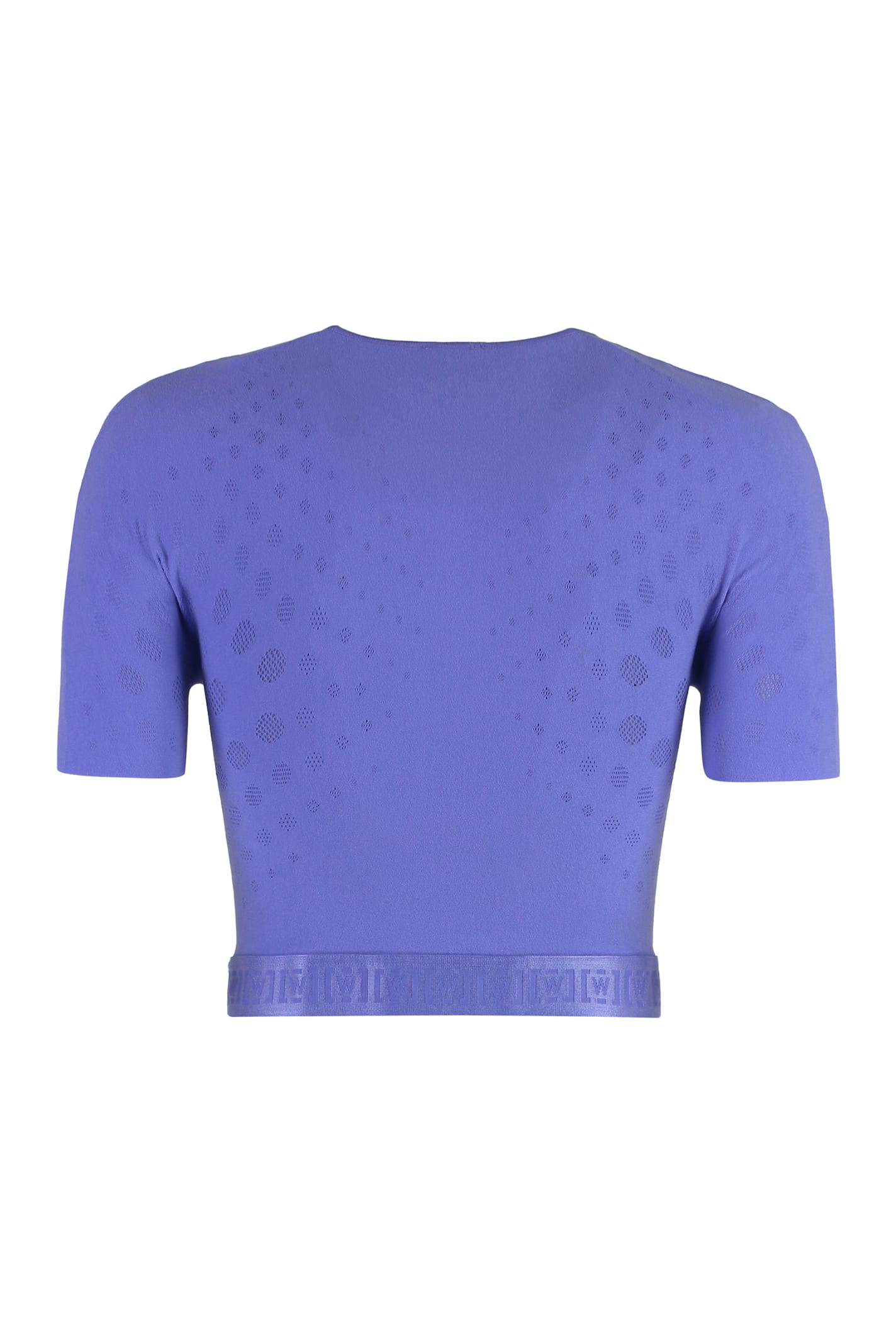 WOLFORD DOTS ILLUSION NET CROP TOP
