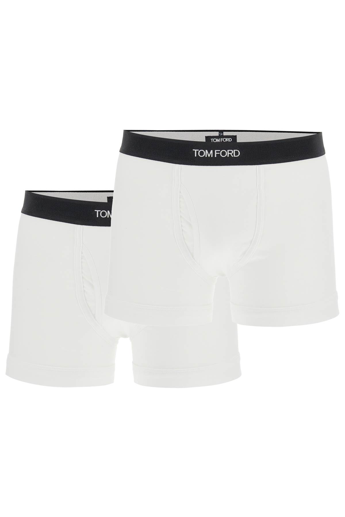 Cotton Bi-pack Boxer Briefs With Logo Band