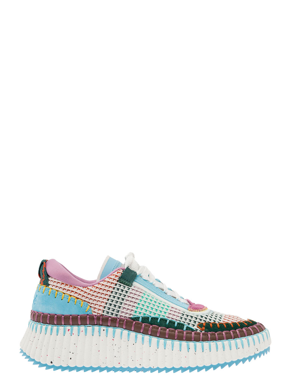 CHLOÉ MULTICOLOR NAMA SNEAKERS WITH MESH DESIGN IN FABRIC WOMAN