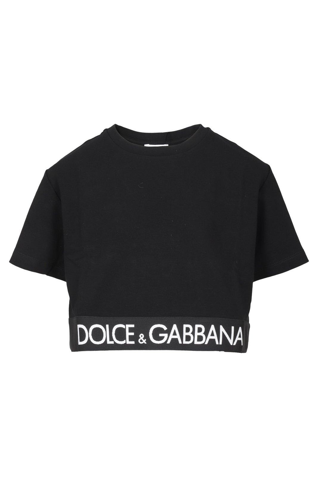 Dolce & Gabbana Crewneck Cropped T-shirt