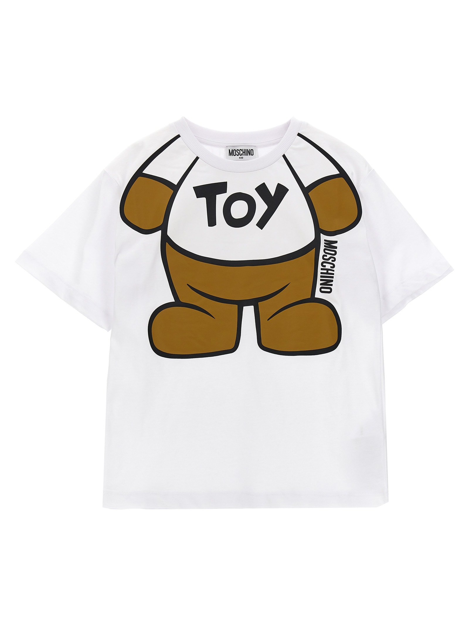 Shop Moschino Teddy T-shirt In White