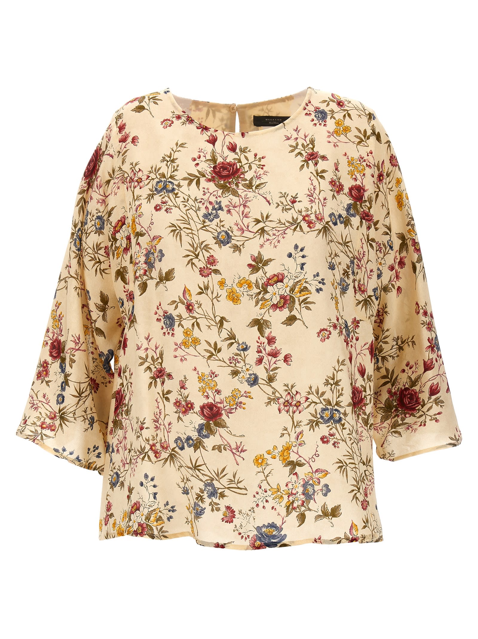 Weekend Max Mara Pomposa Blouse In Gold