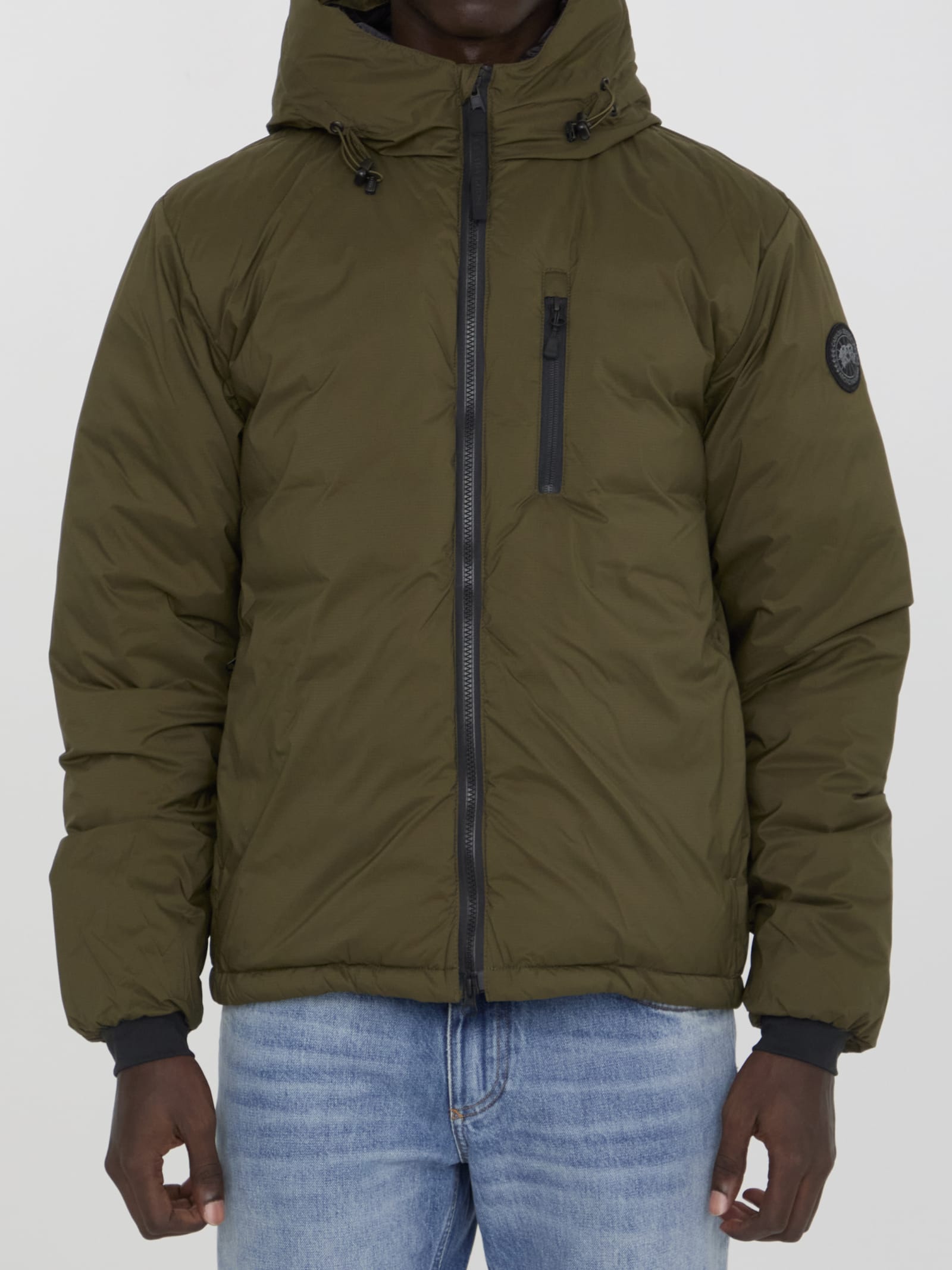 Shop Canada Goose Lodge Hoody Jacket In Green