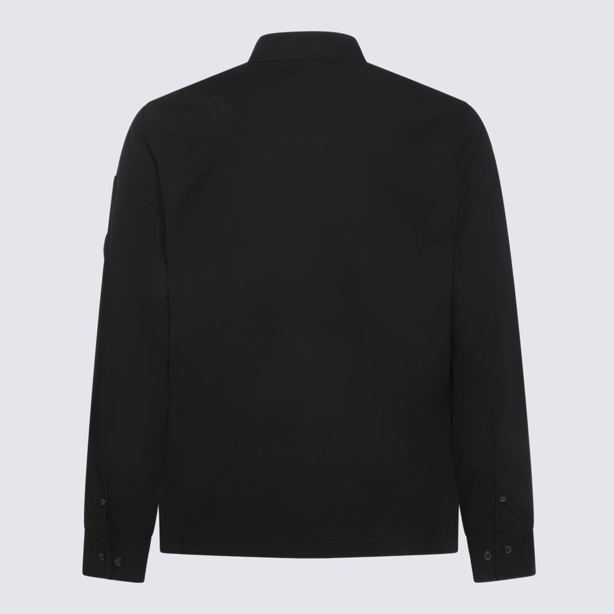 Shop C.p. Company Black Wool Shirt