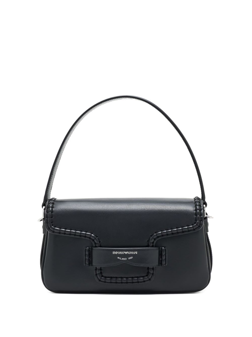Emporio Armani Logo-detailing Shoulder Bag In Black