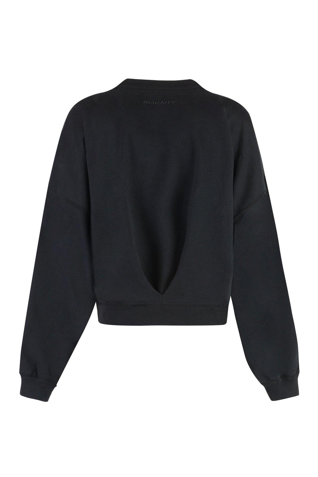 Shop Marant Etoile Paulia Crewneck Sweatshirt In Black