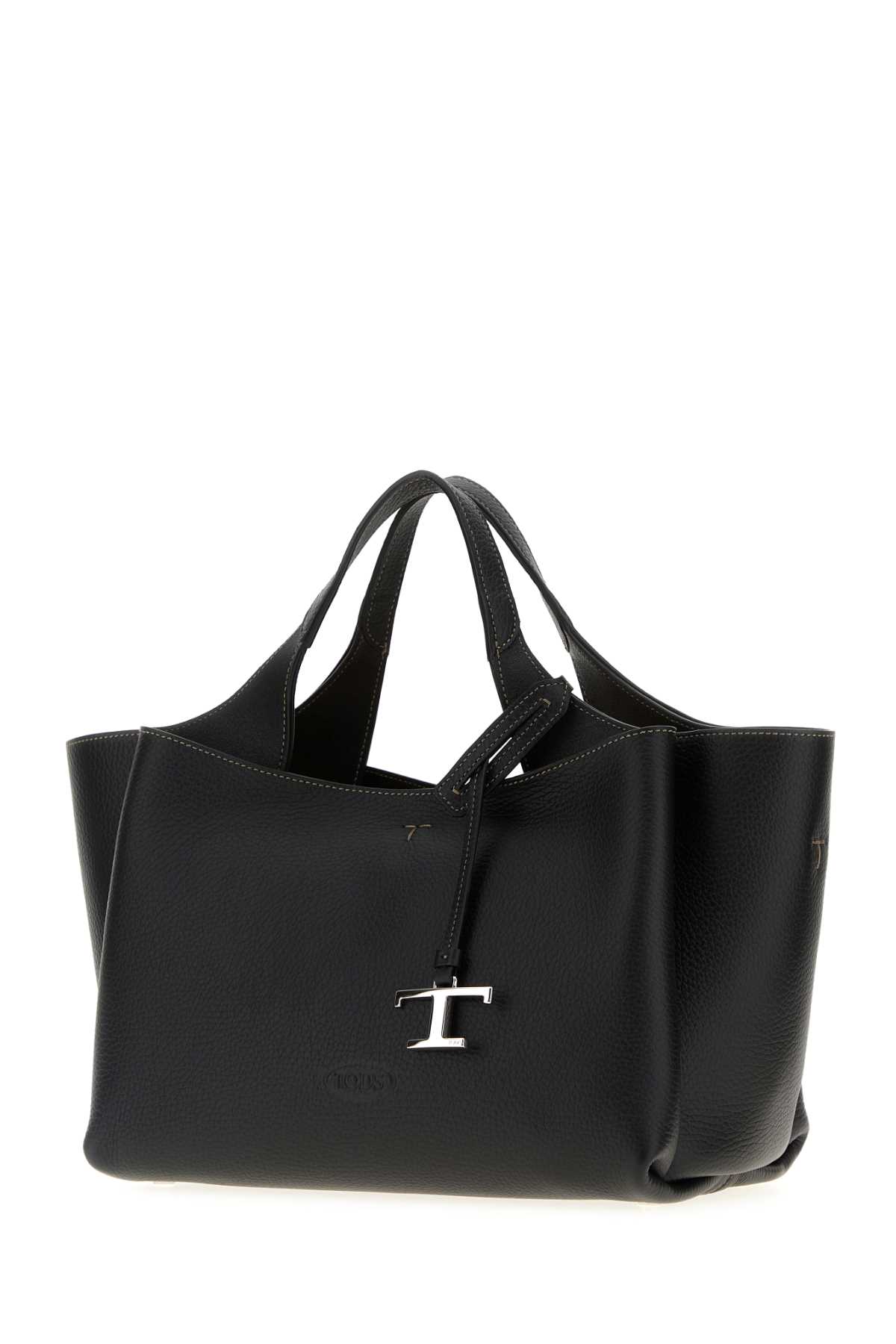 Tod's Black Leather Mini Handbag In Black
