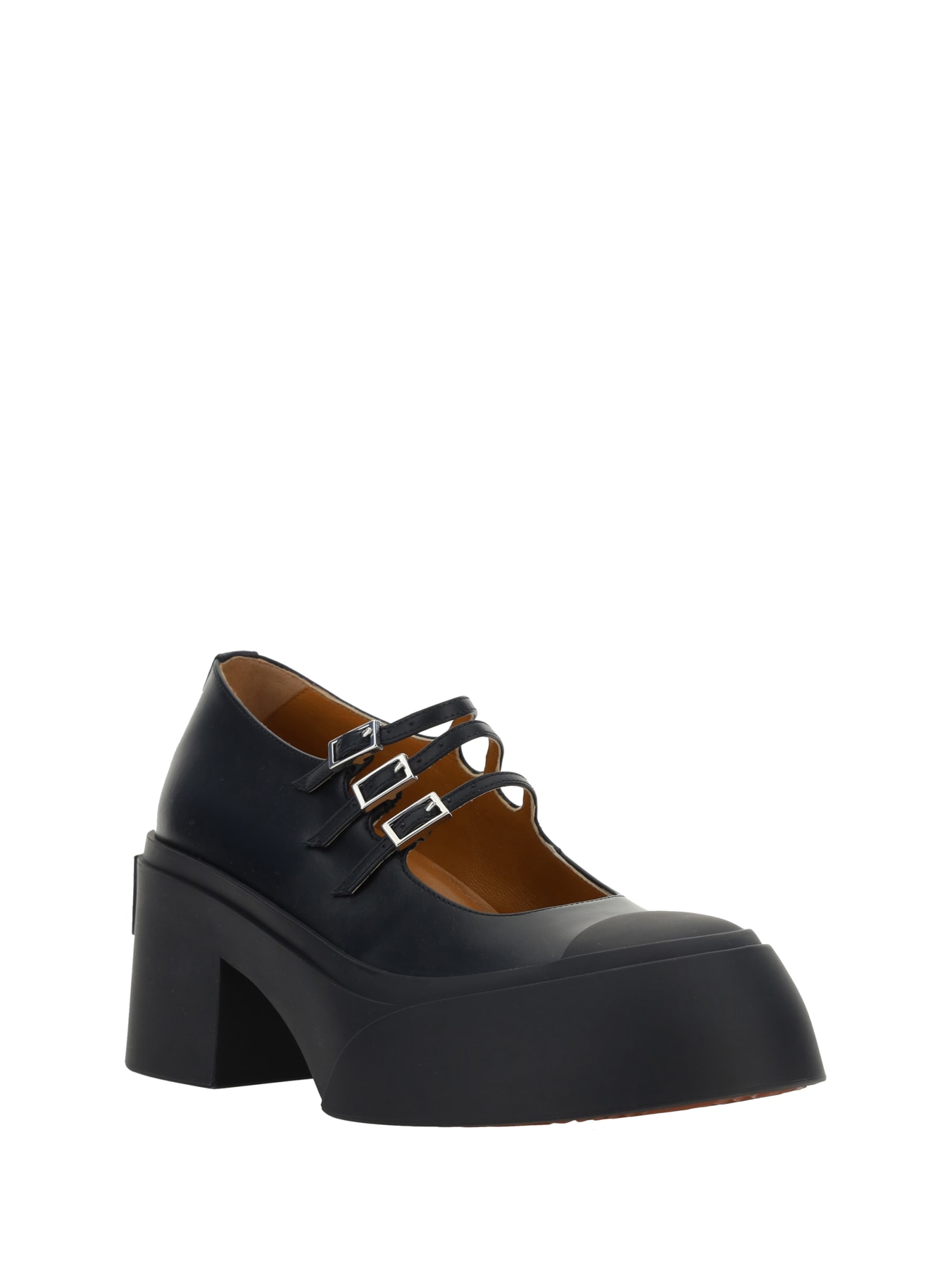 Shop Marni Mary Jane Pumps In Black
