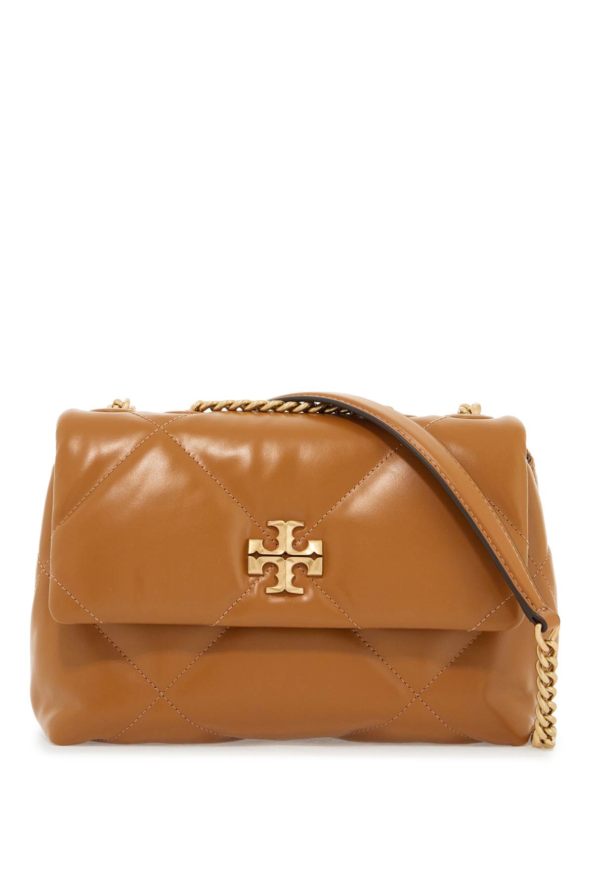 Shop Tory Burch Kira Small Shoulder Bag In Tan (brown)