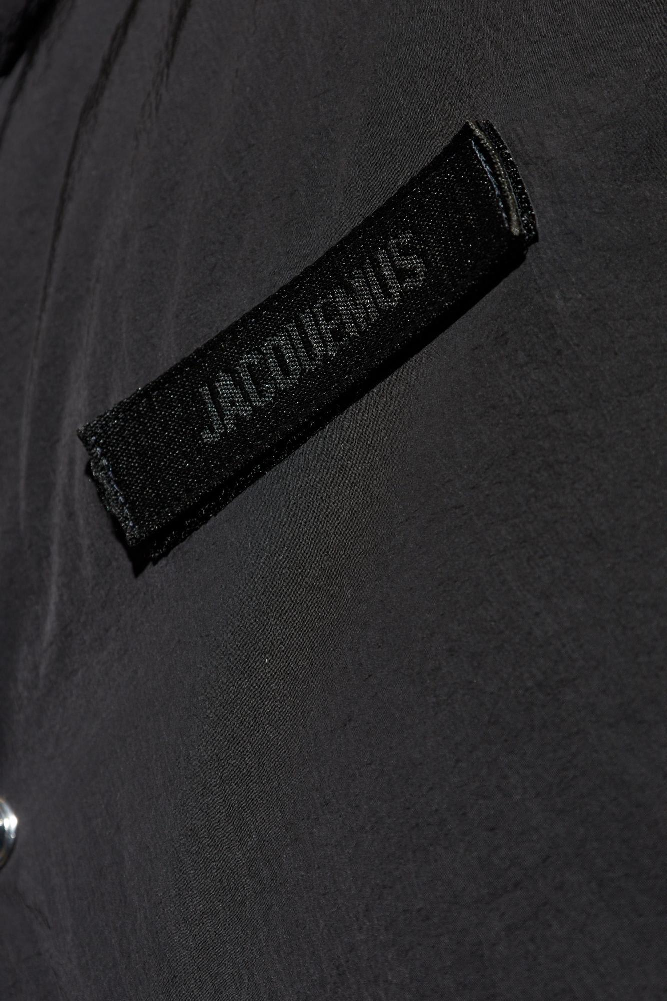 Jacquemus Insulated Jacket With Hood In Animal Print