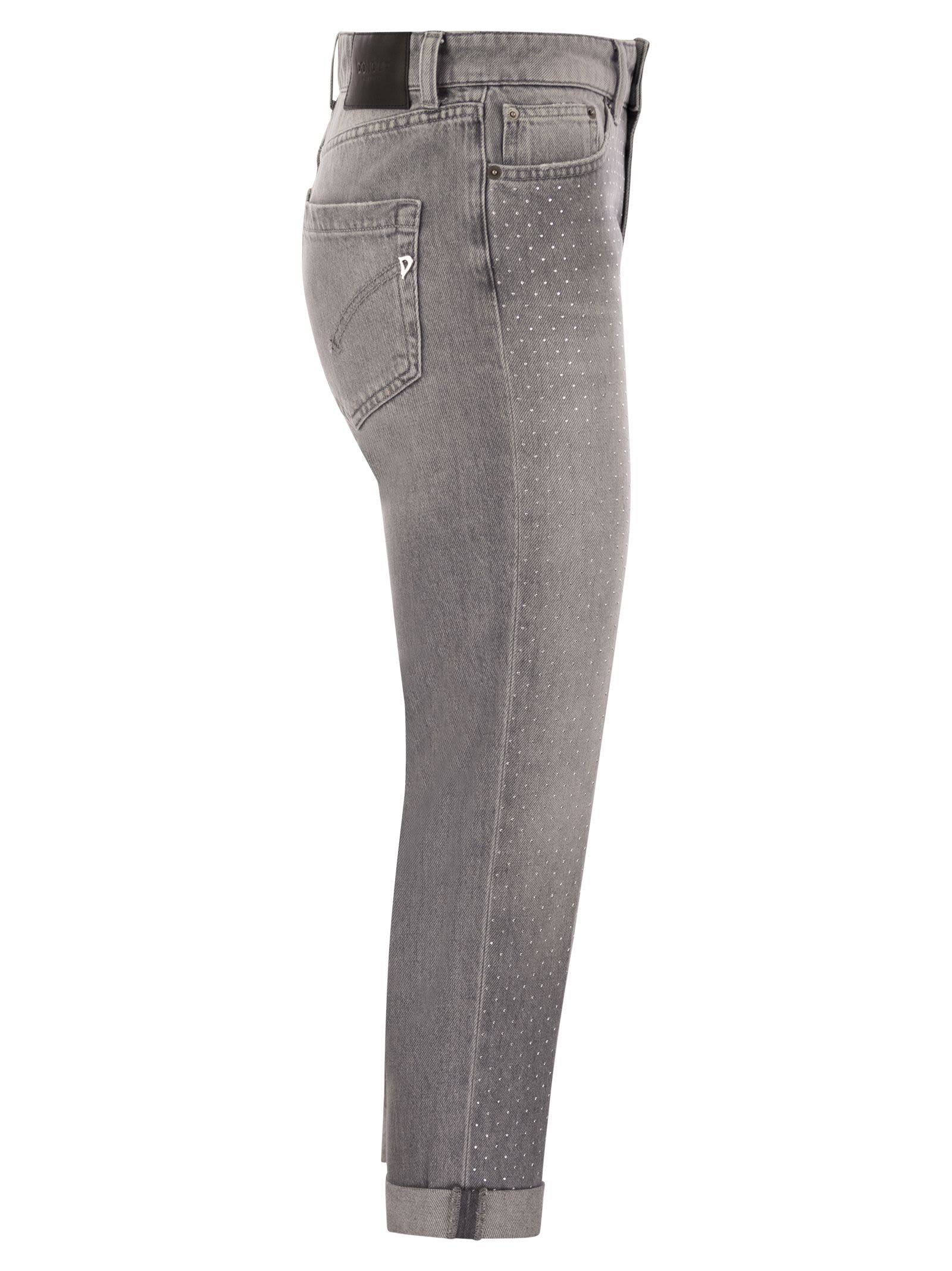 Shop Dondup Koons - Loose Cotton Jeans In Grigio