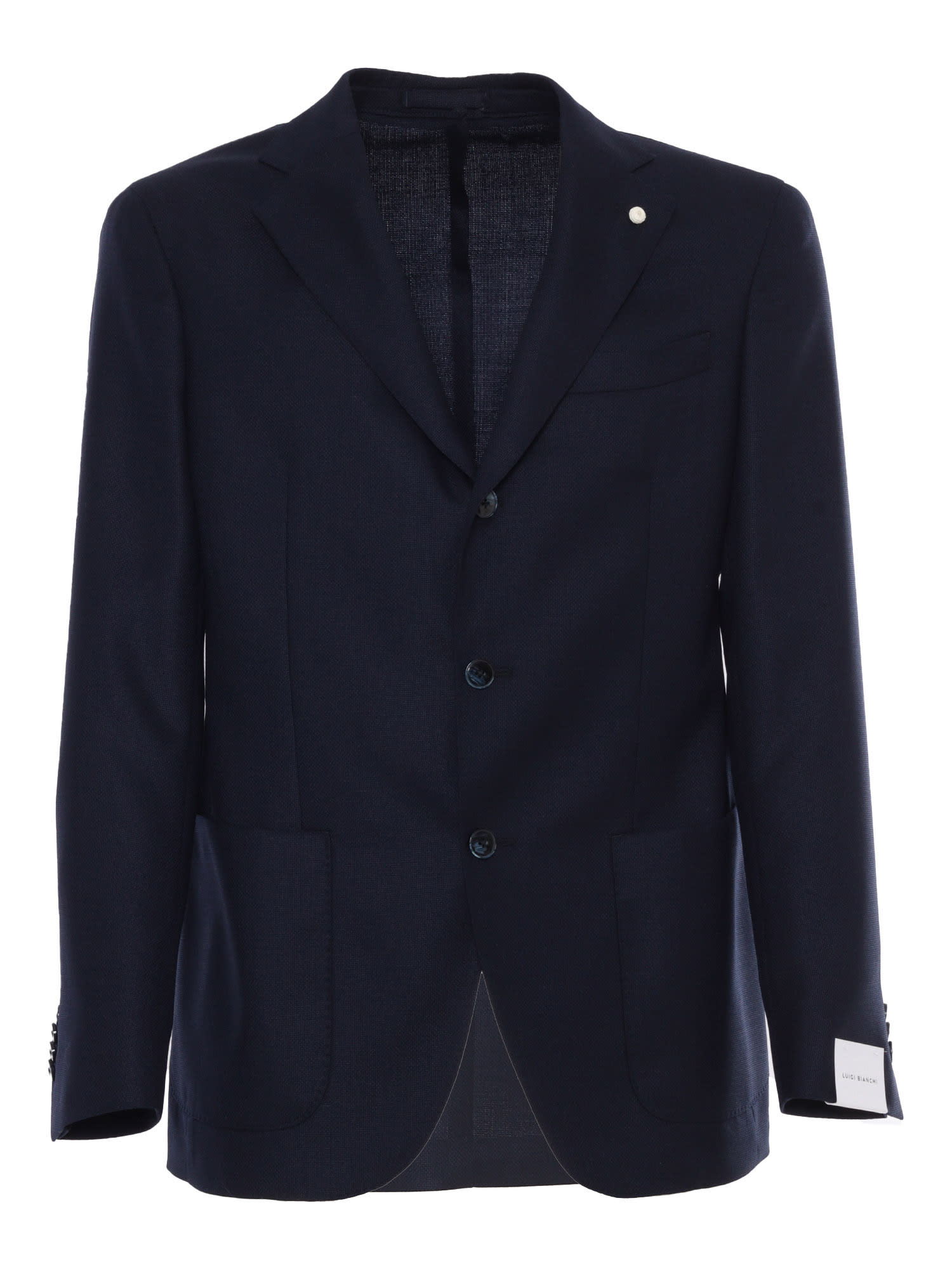 Blue Single-breasted Blazer