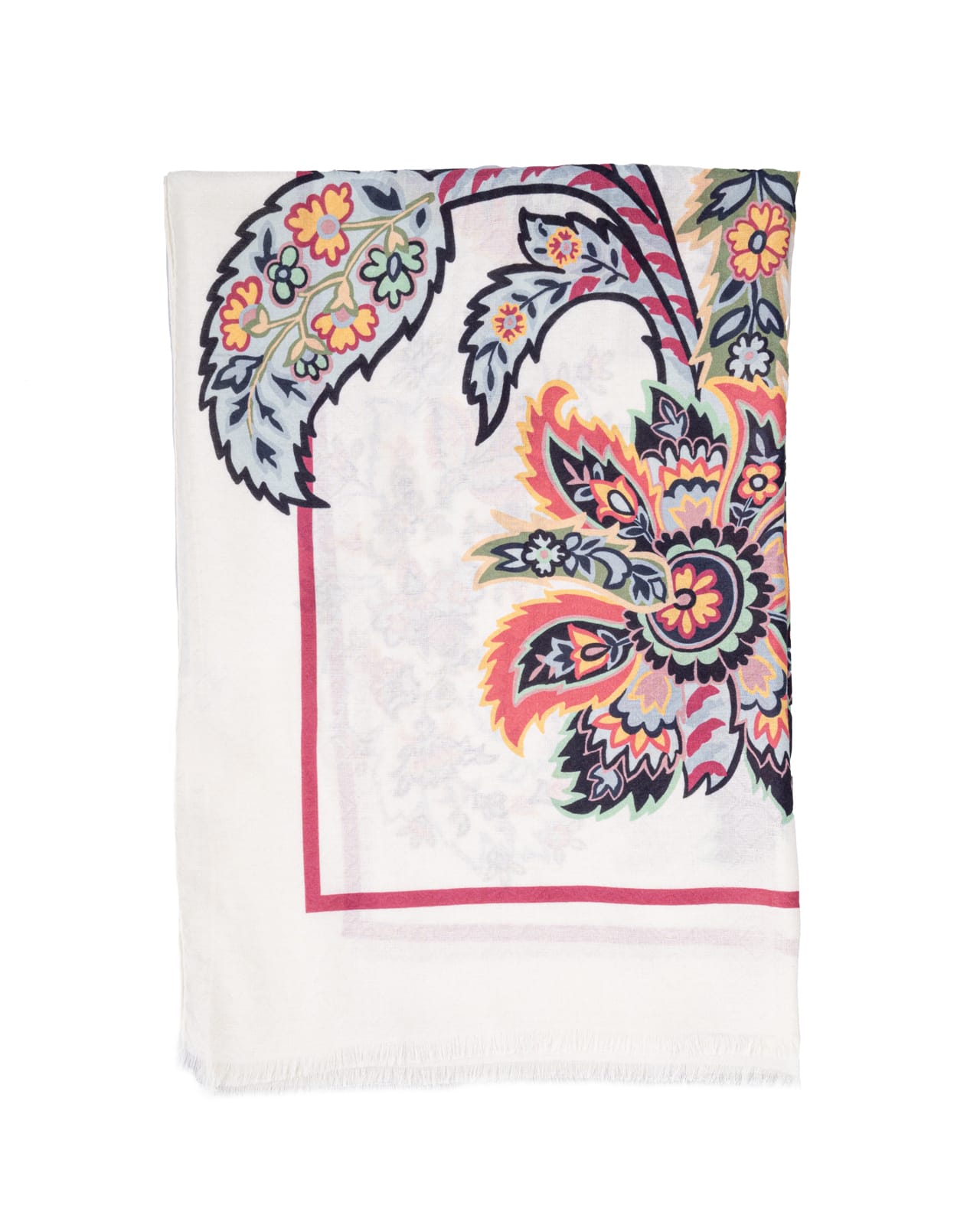 Shop Etro Scarfs In White