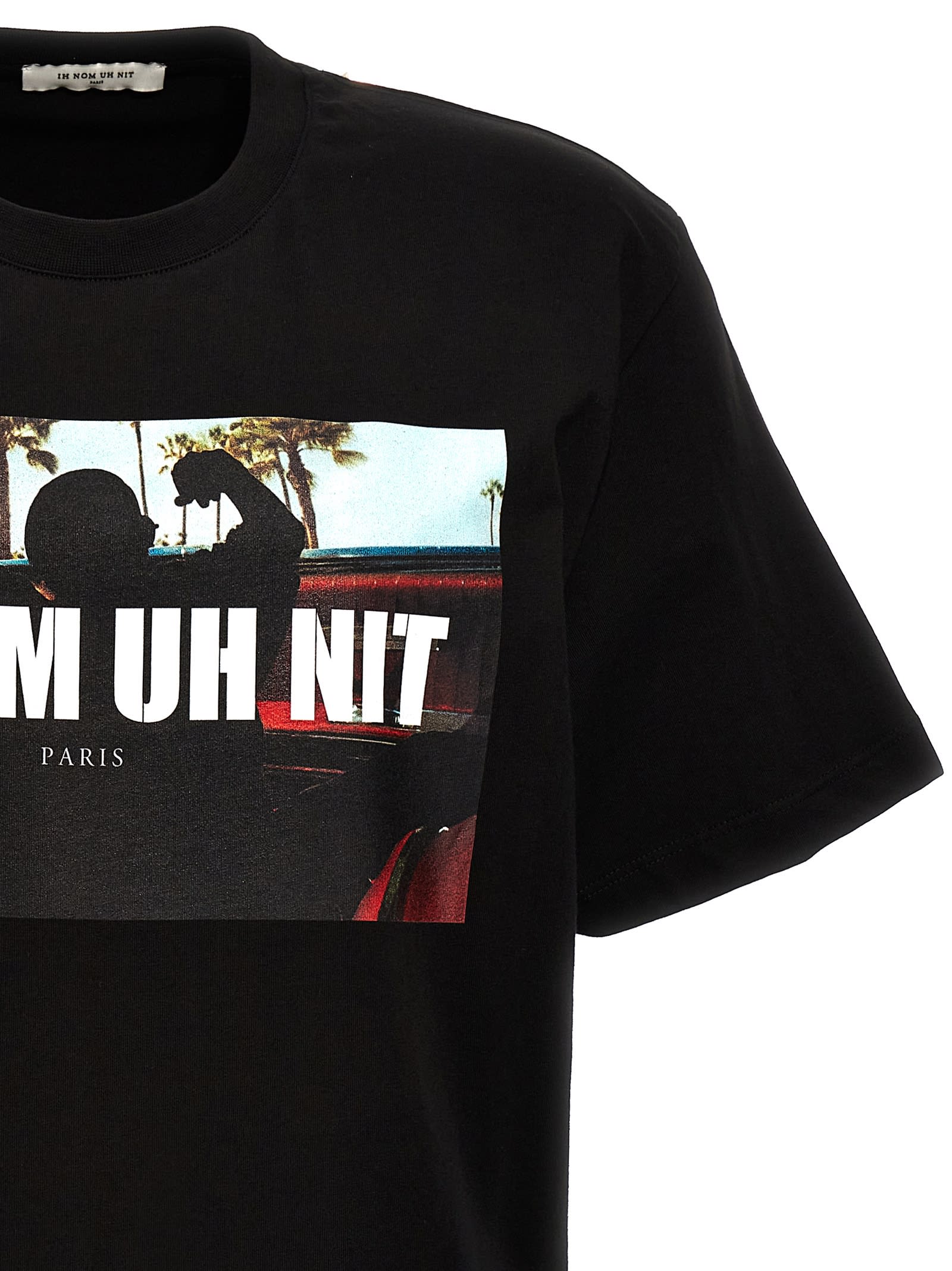 Shop Ih Nom Uh Nit Palms And Car T-shirt In Black
