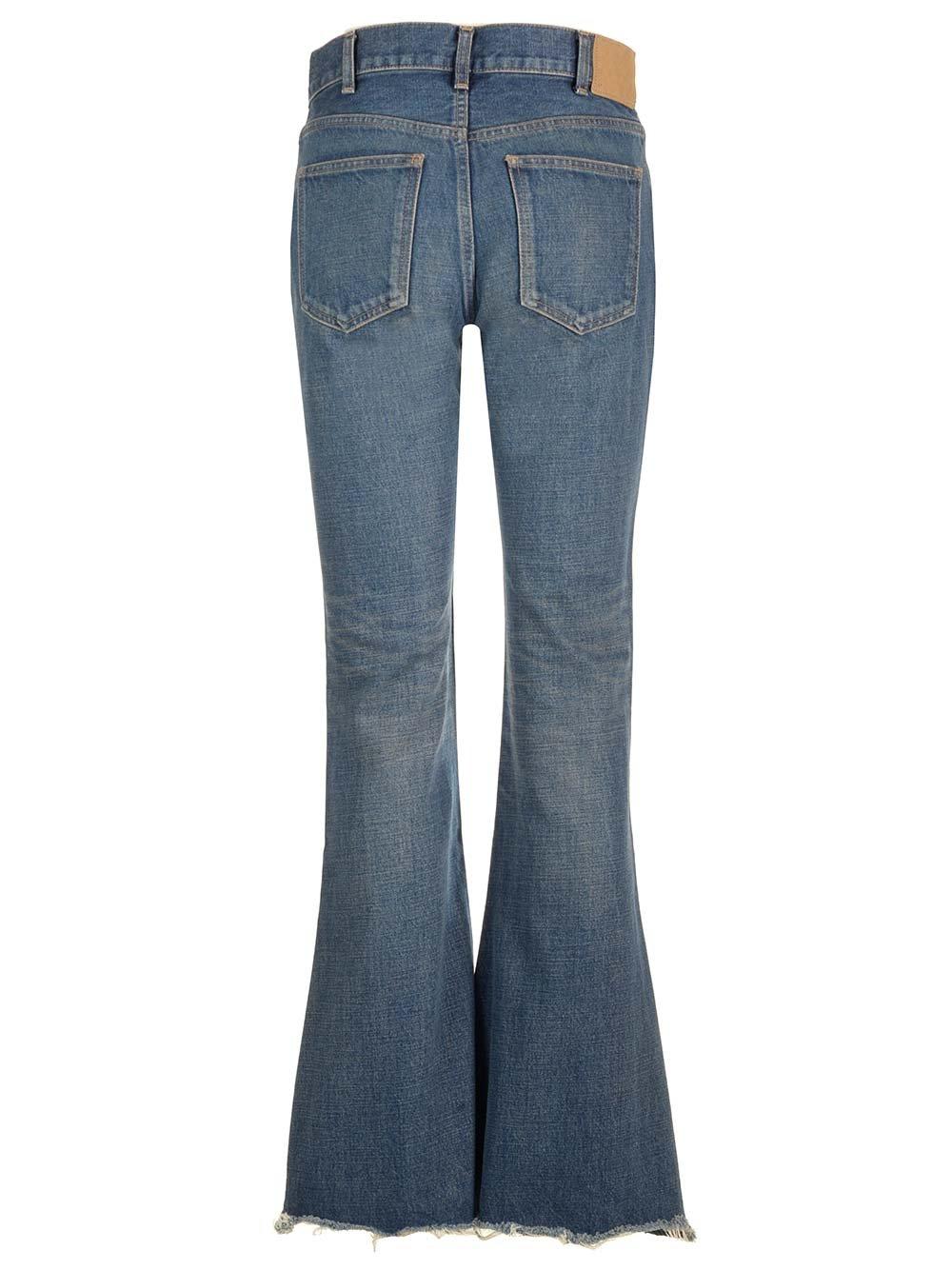 Shop Celine Marco Low-rise Jeans In Dark Union Wash