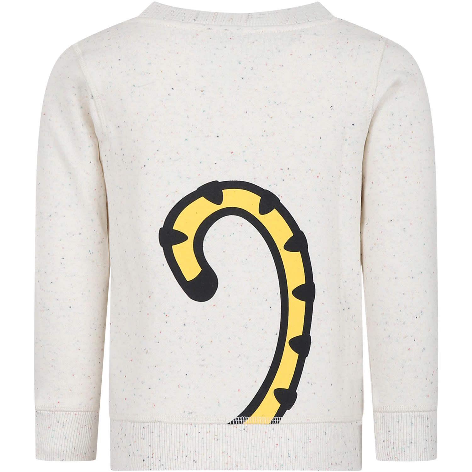 Shop Kenzo Ivory Sweatshirt For Kids With Tiger And Logo In C Wicker