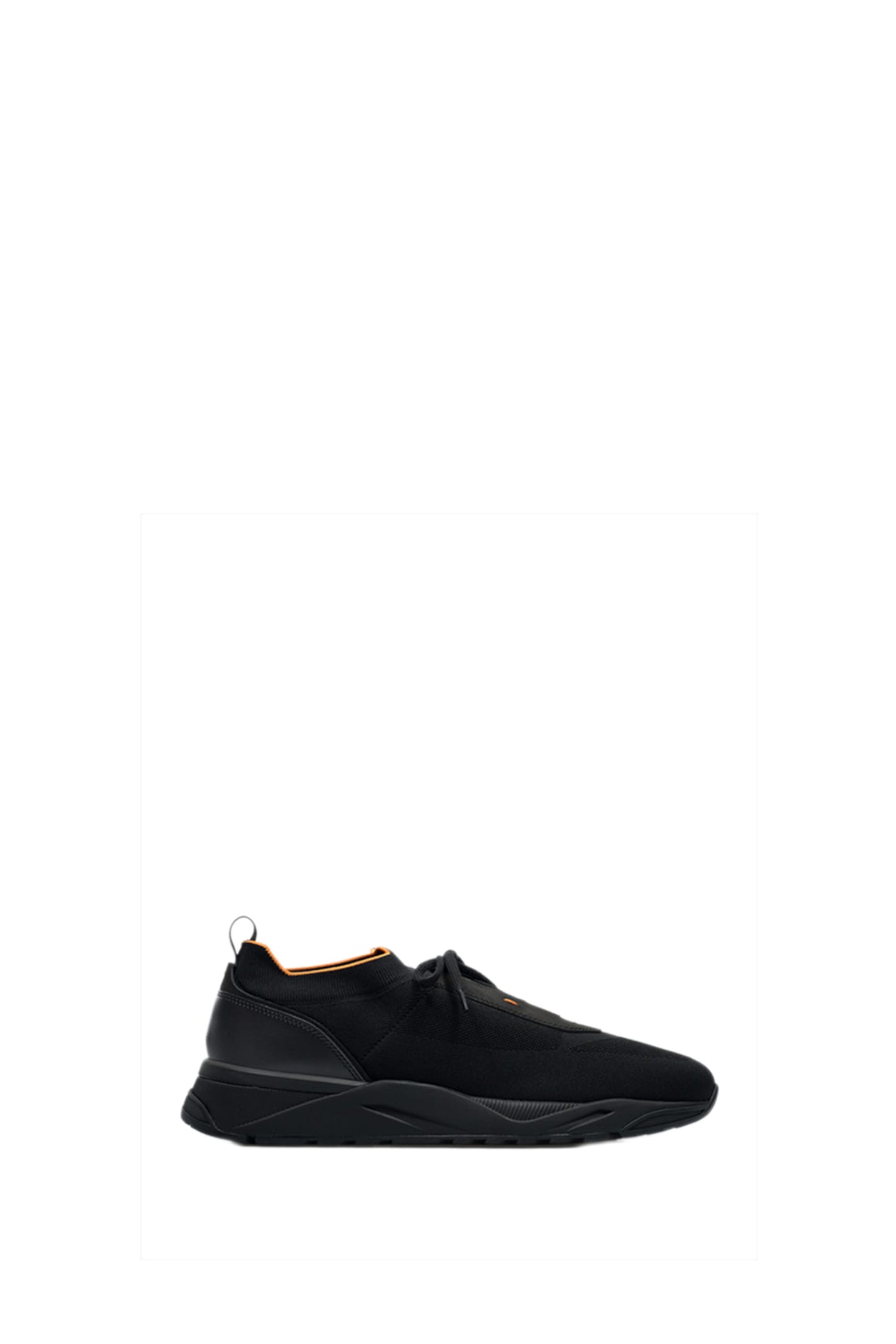 Shop Santoni Flin Sneakers In Black