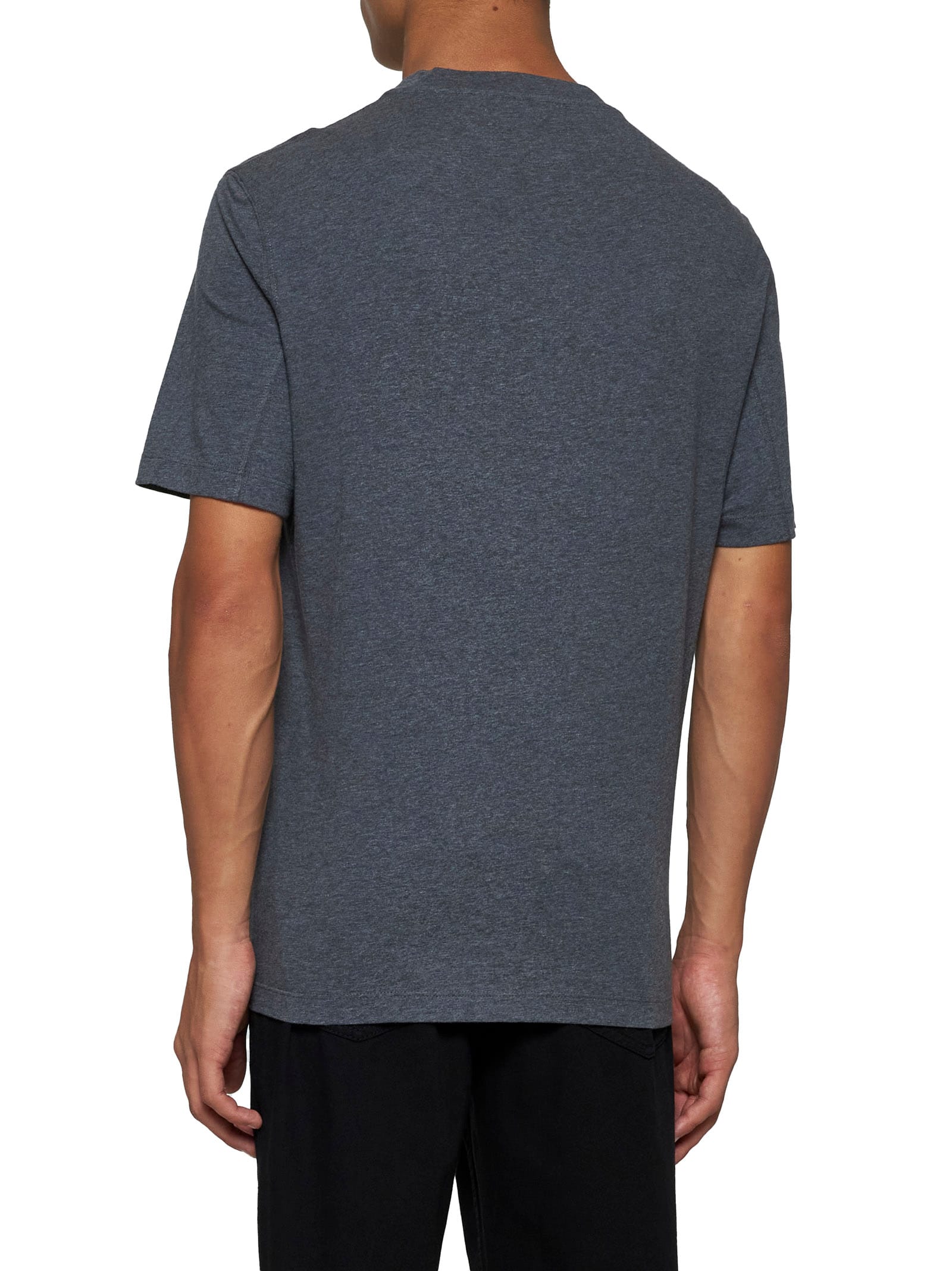 Shop Brunello Cucinelli T-shirt In Grey