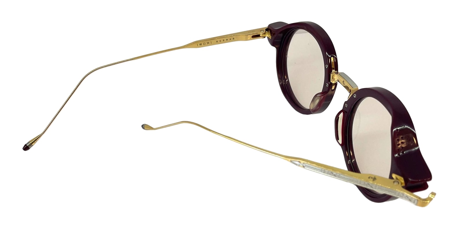 Shop Jacques Marie Mage Norman - Reserve Rx Glasses In Burgundy