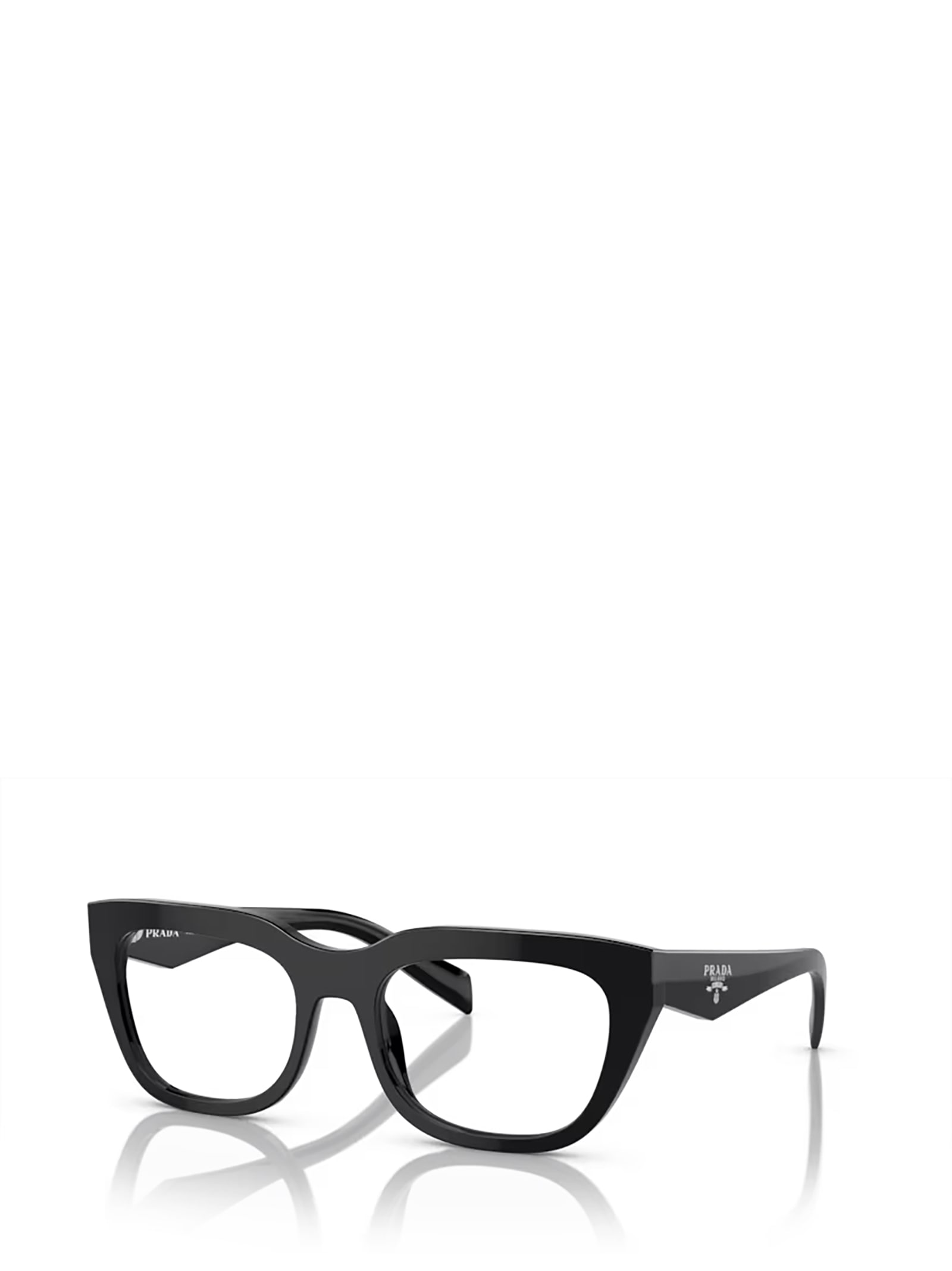 Shop Prada Pr A06v Black Glasses