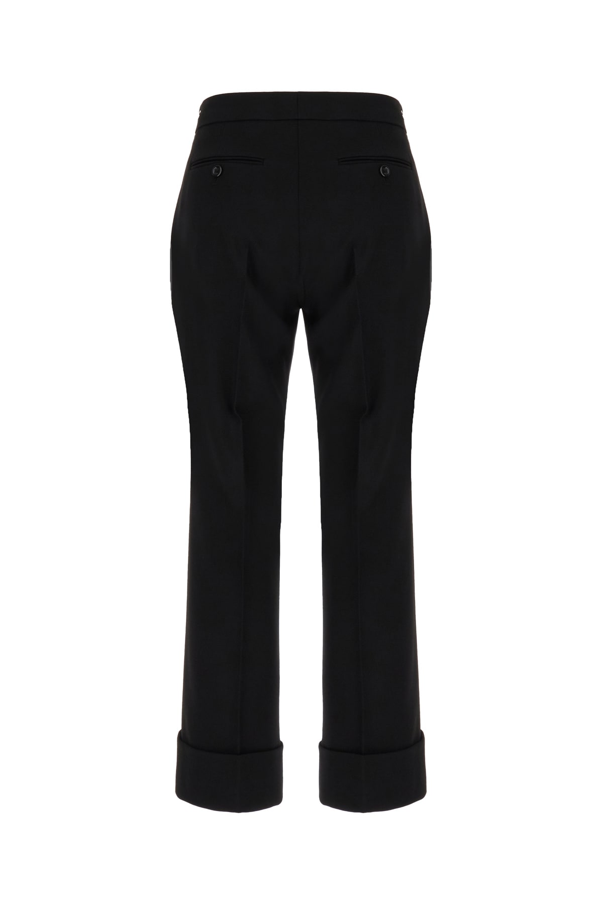 Shop Gucci Black Wool Pants In Nero