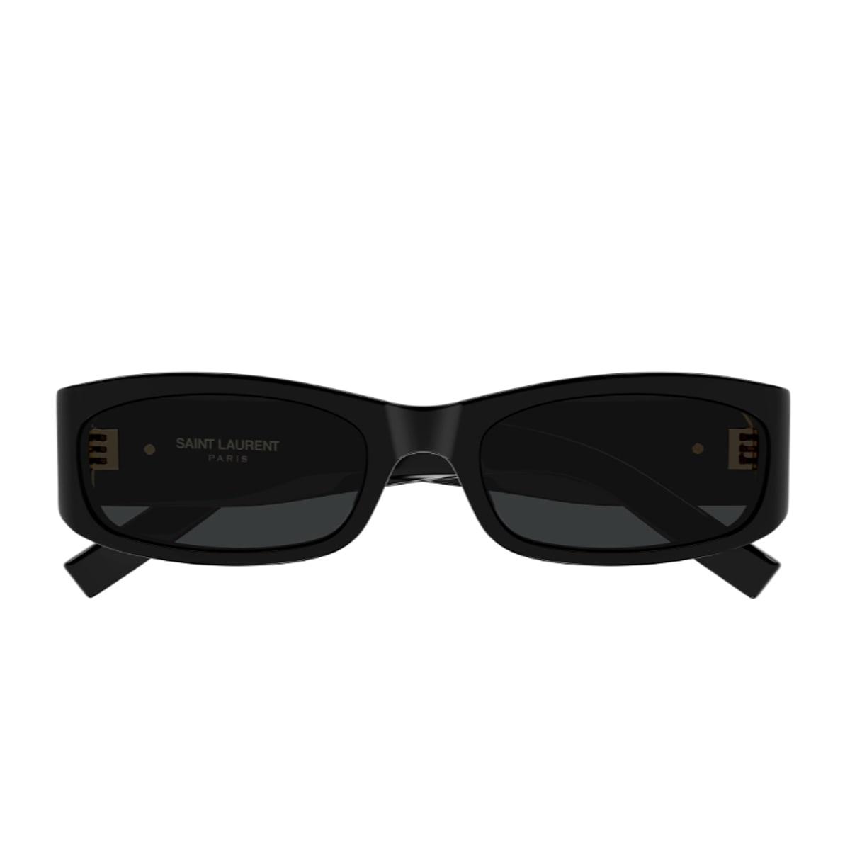 Saint Laurent Ysl 55mm Rectangular Acetate Sunglasses In Black