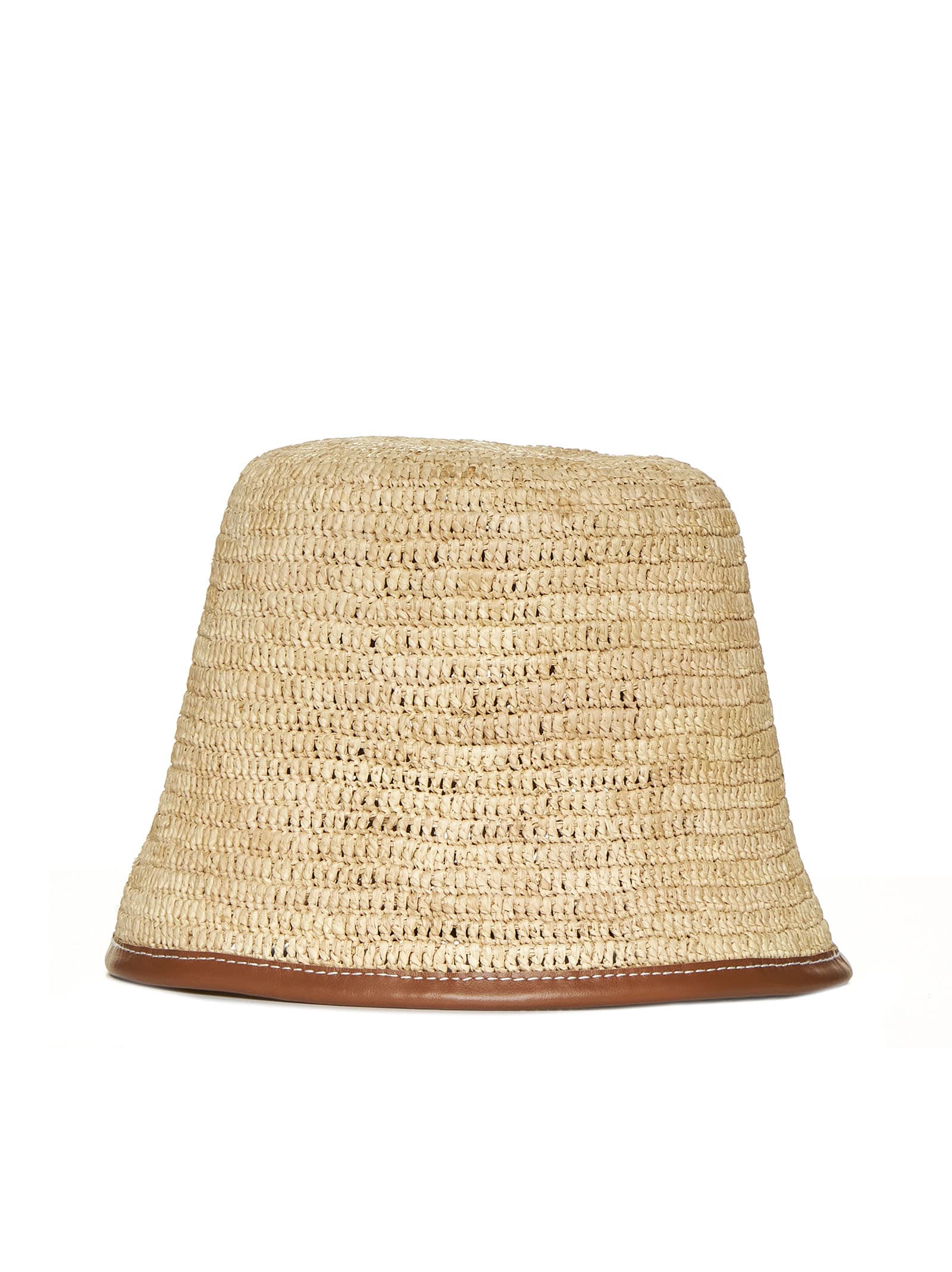 Shop Jacquemus Hat In Light Brown 2