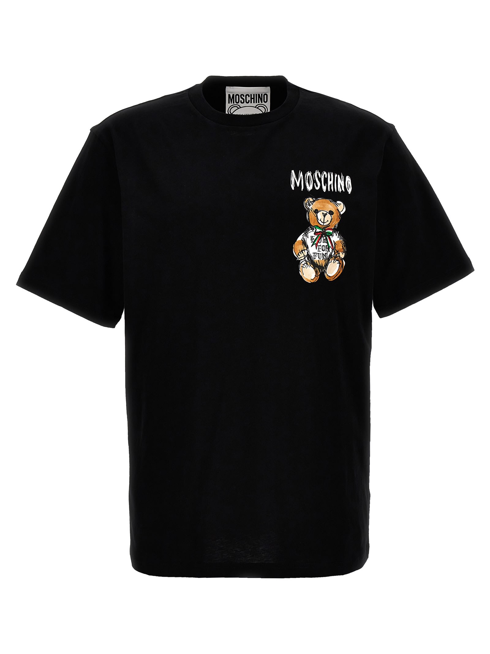 Shop Moschino Archive Teddy T-shirt In Black