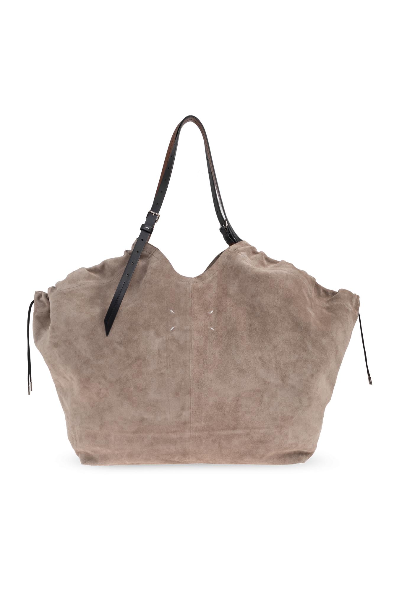 Mm6 Maison Margiela Maison Margiela Suede Shopper Bag In Brown