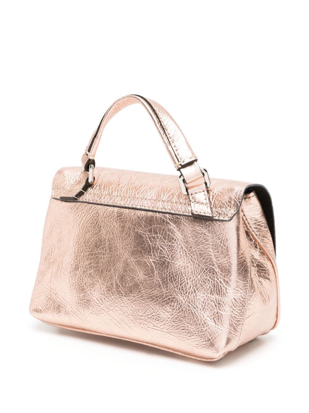 Shop Zanellato Baby Postina Cortina Bag In Gold Crystall