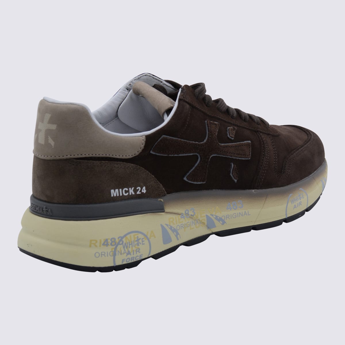Premiata Mick Suede Leather Sneakers In Multi