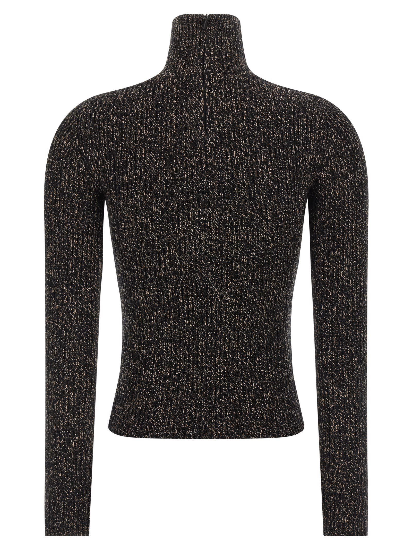 Max Mara Azulene1234 Turtleneck Sweater In Black