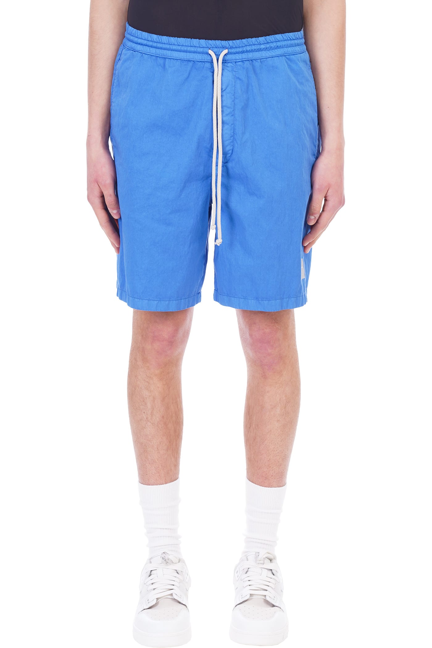 Department Five Collins Shorts In Blue Cotton