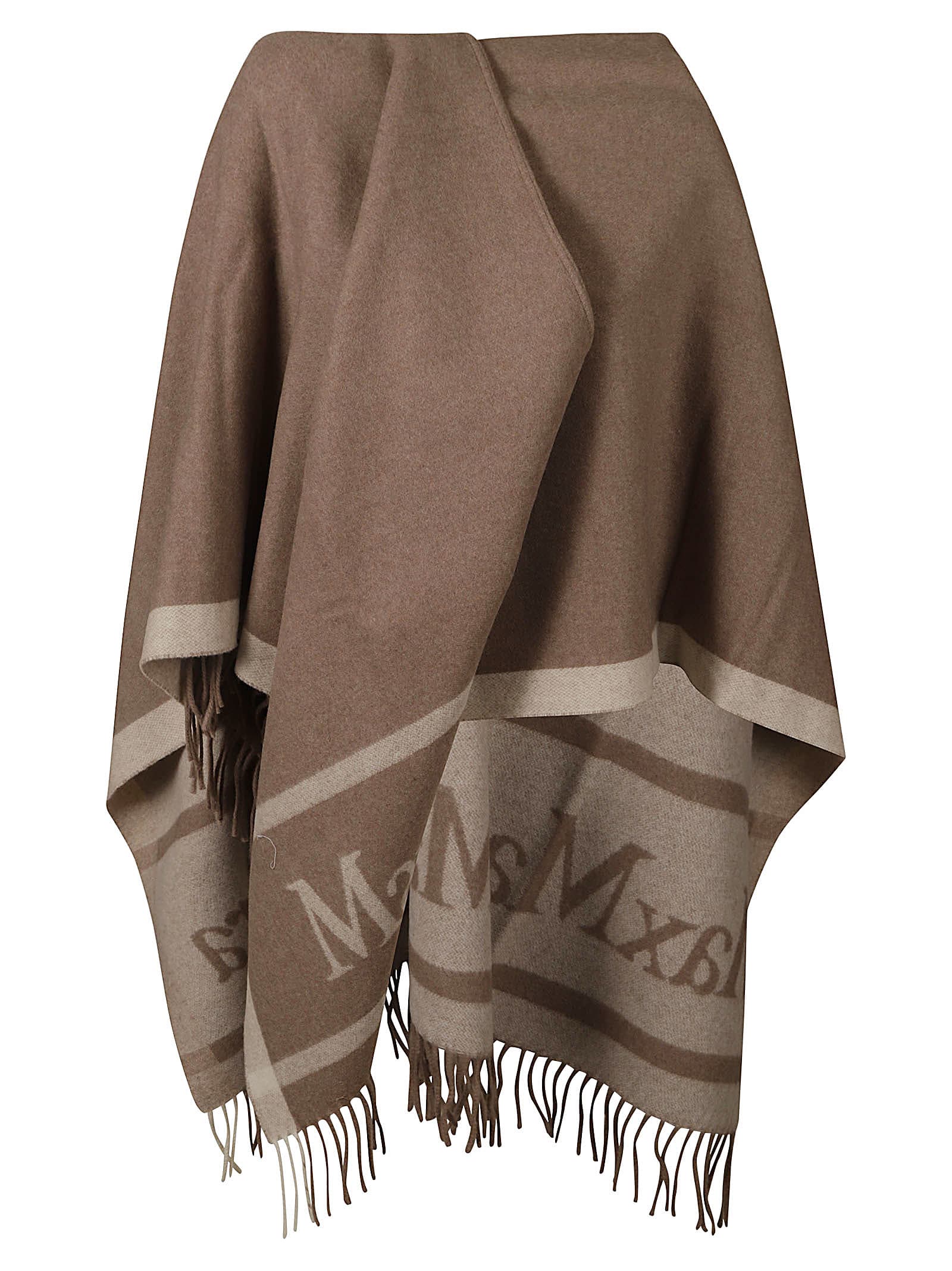 Shop Max Mara Hilde Cape In Camel