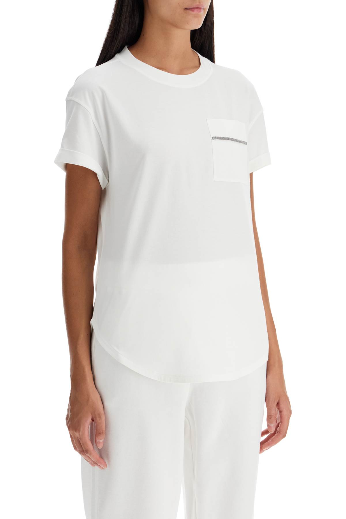 Brunello Cucinelli Women's T-shirt In Bianco (white)