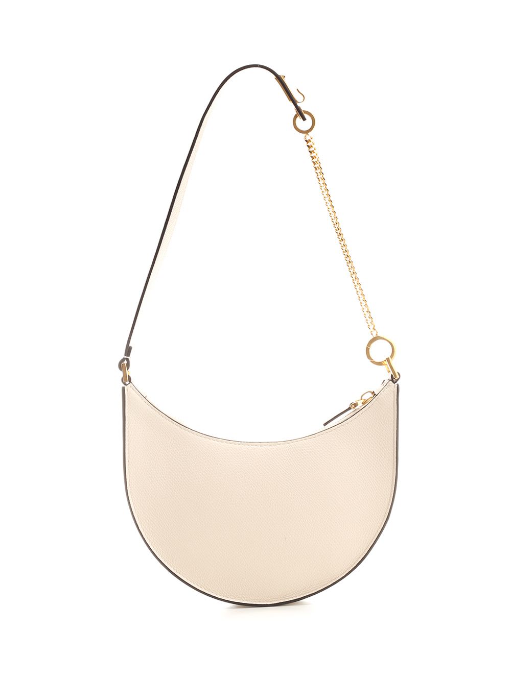 Shop Valentino V Logo Mini Hobo Bag In White