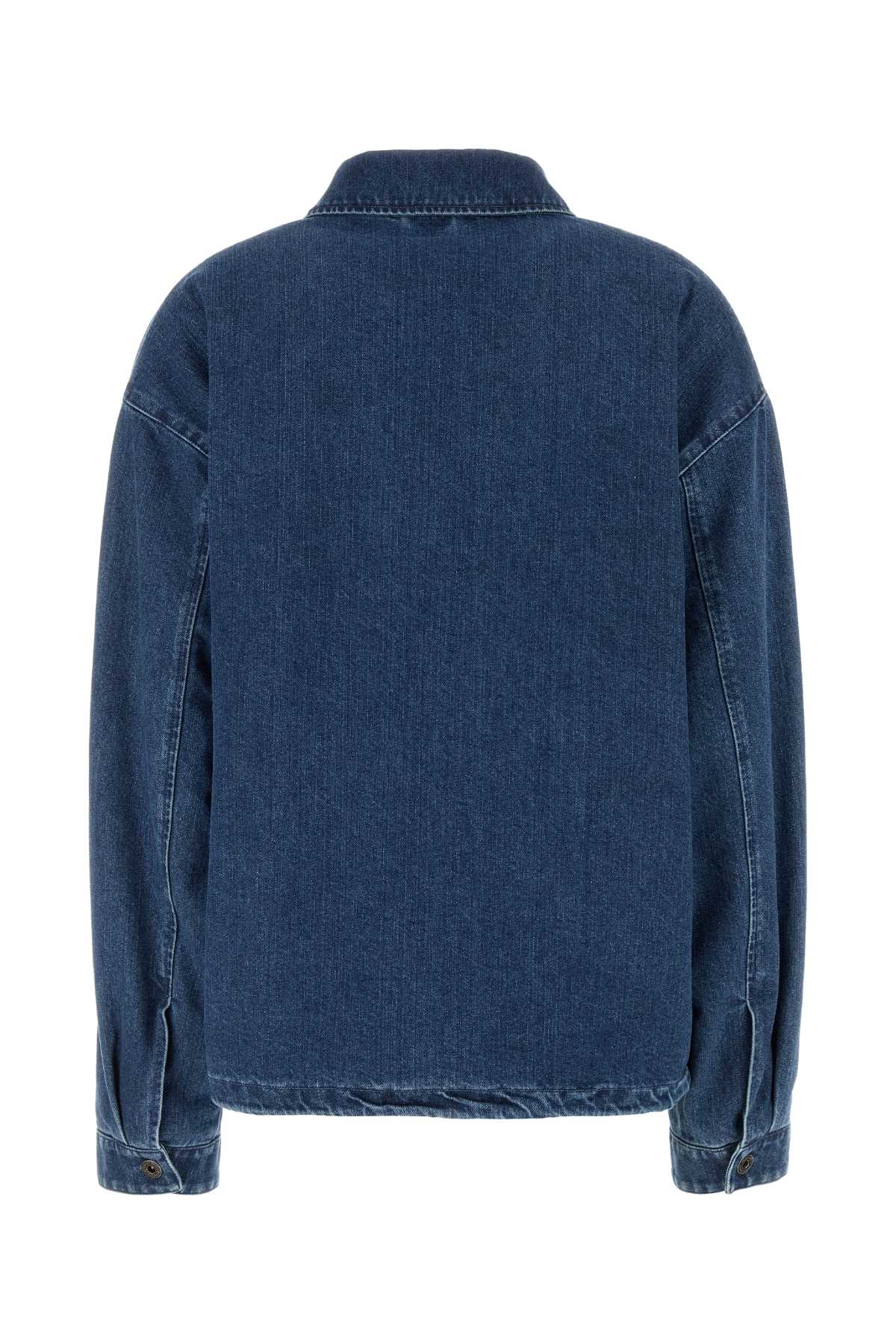 Miu Miu Denim Jacket In Blue